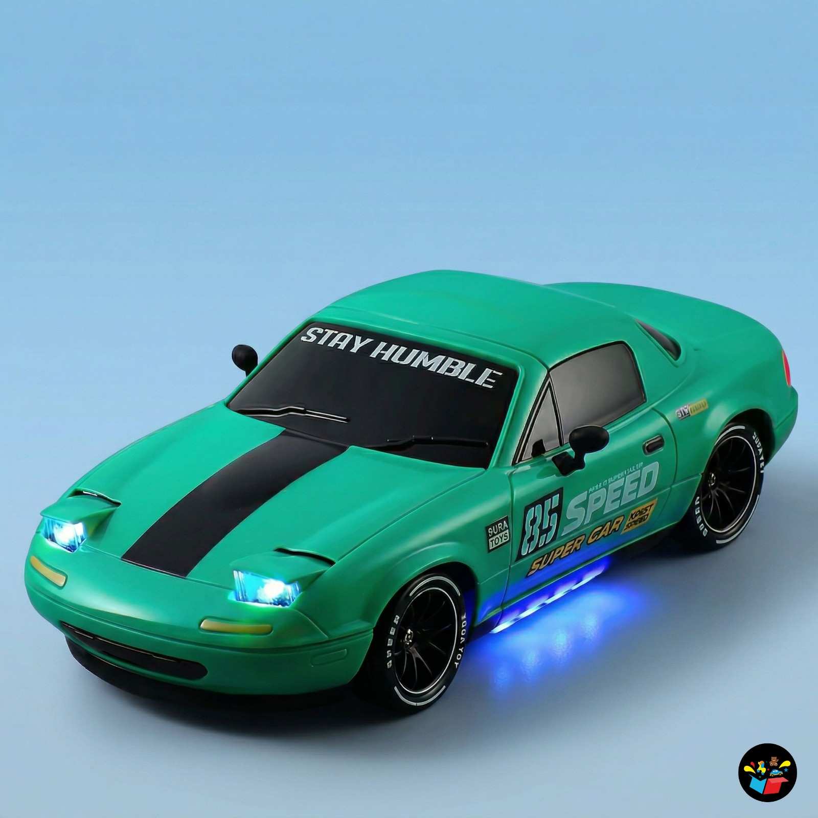 4WD RC Drift Car Smoke LED Lights Toy