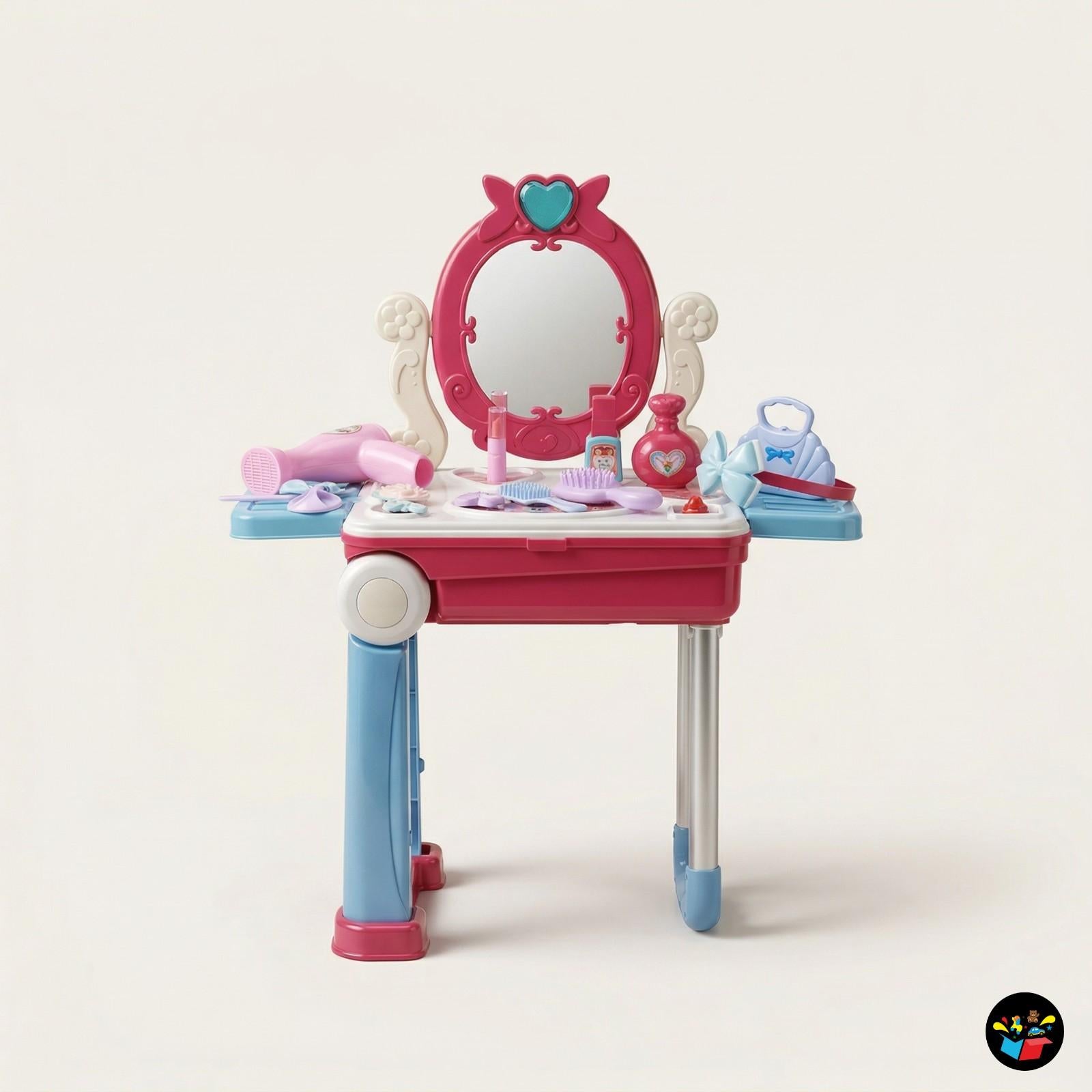 Beauty Set Suitcase on Wheels Kids Makeup Kit
