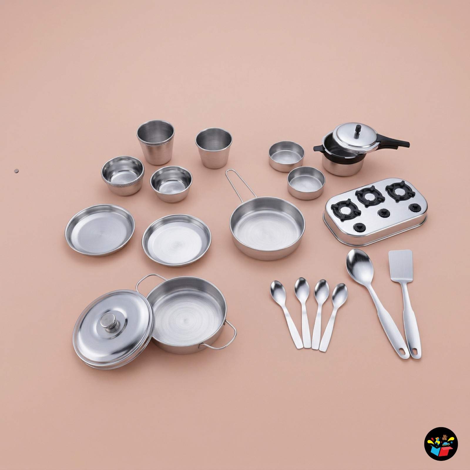 Barbie Kitchen Play Set 24pcs Cooking Toys