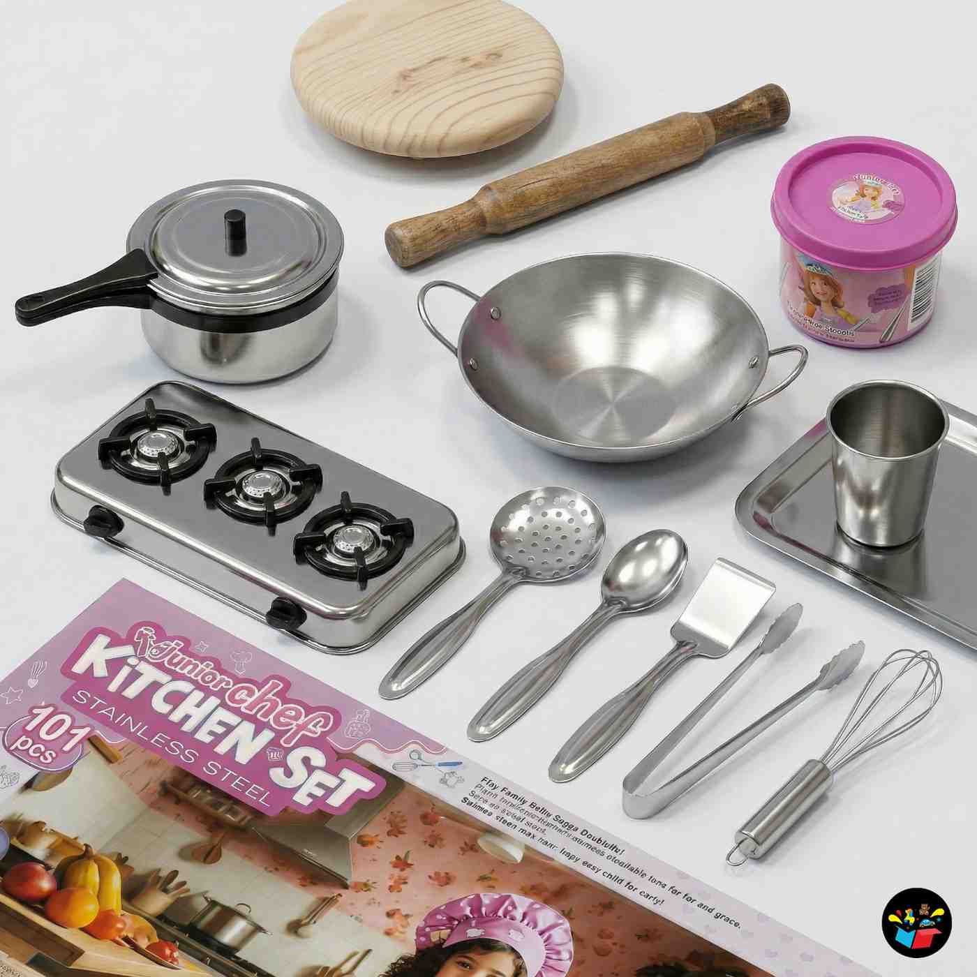 Kids Kitchen Play Set 101pcs Stove Utensils