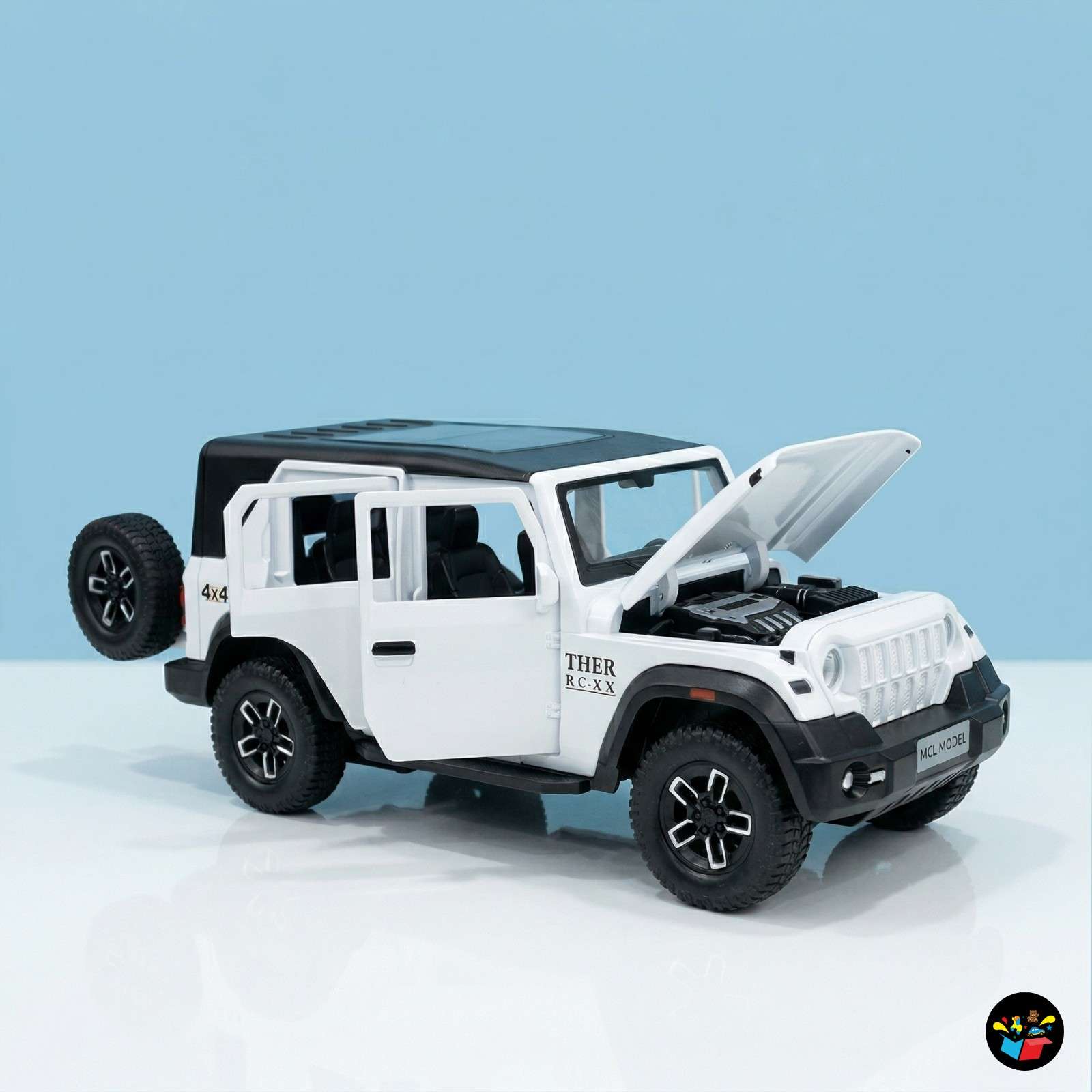 RC Metal Jeep 4x4 Car Smoke Lights Toy