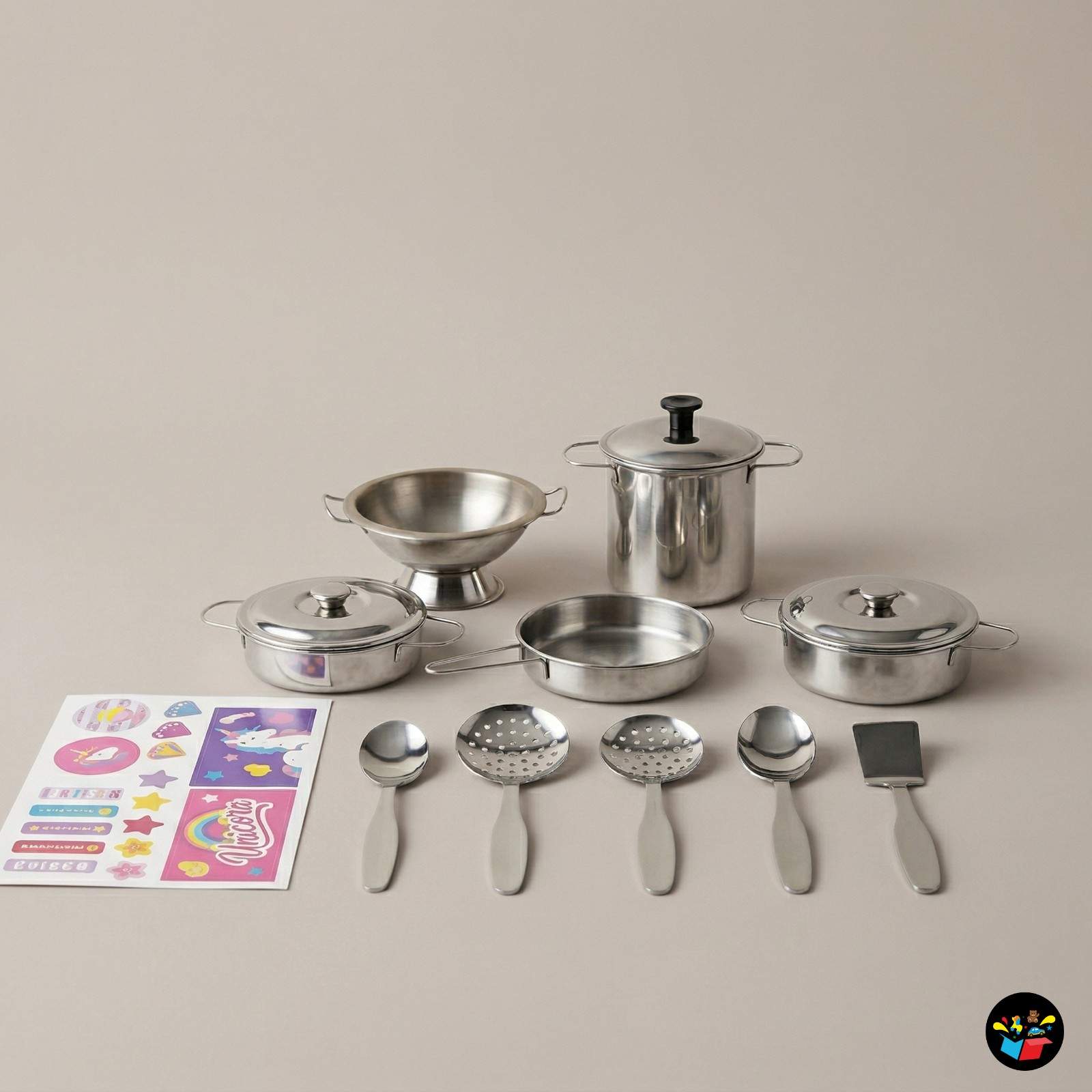 Unicorn Kitchen Set Steel Toys with Bag