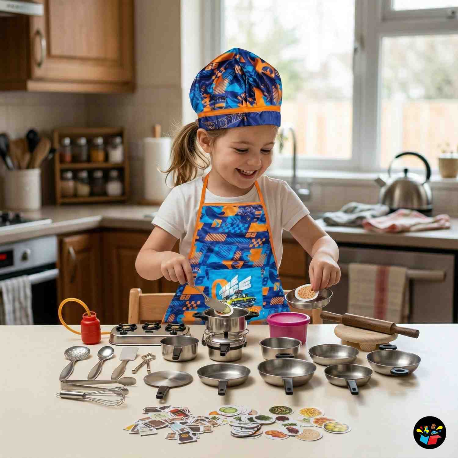 Kids Kitchen Play Set 101pcs Stove Utensils