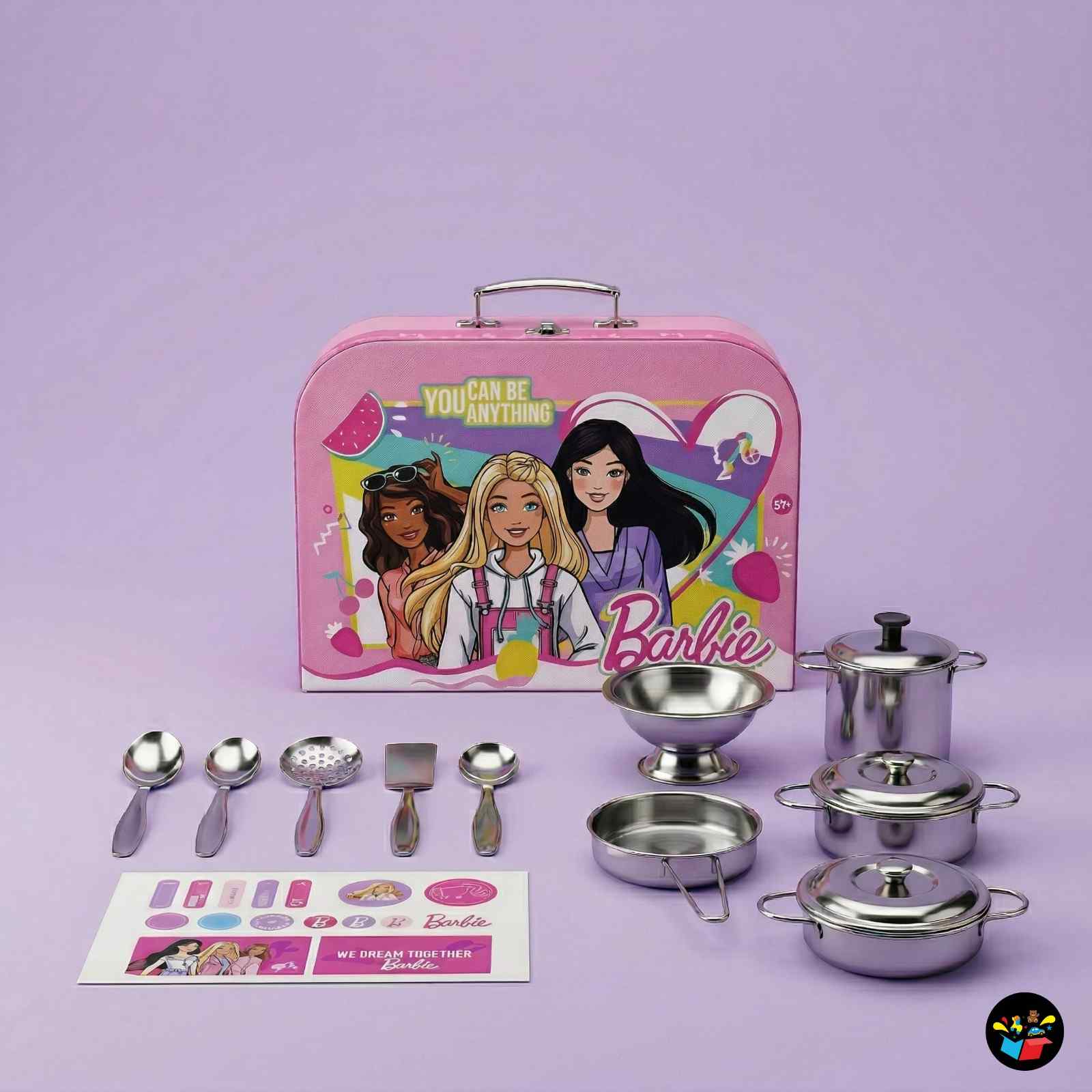 Premium Barbie Kitchen Set with Bag Kids Toy
