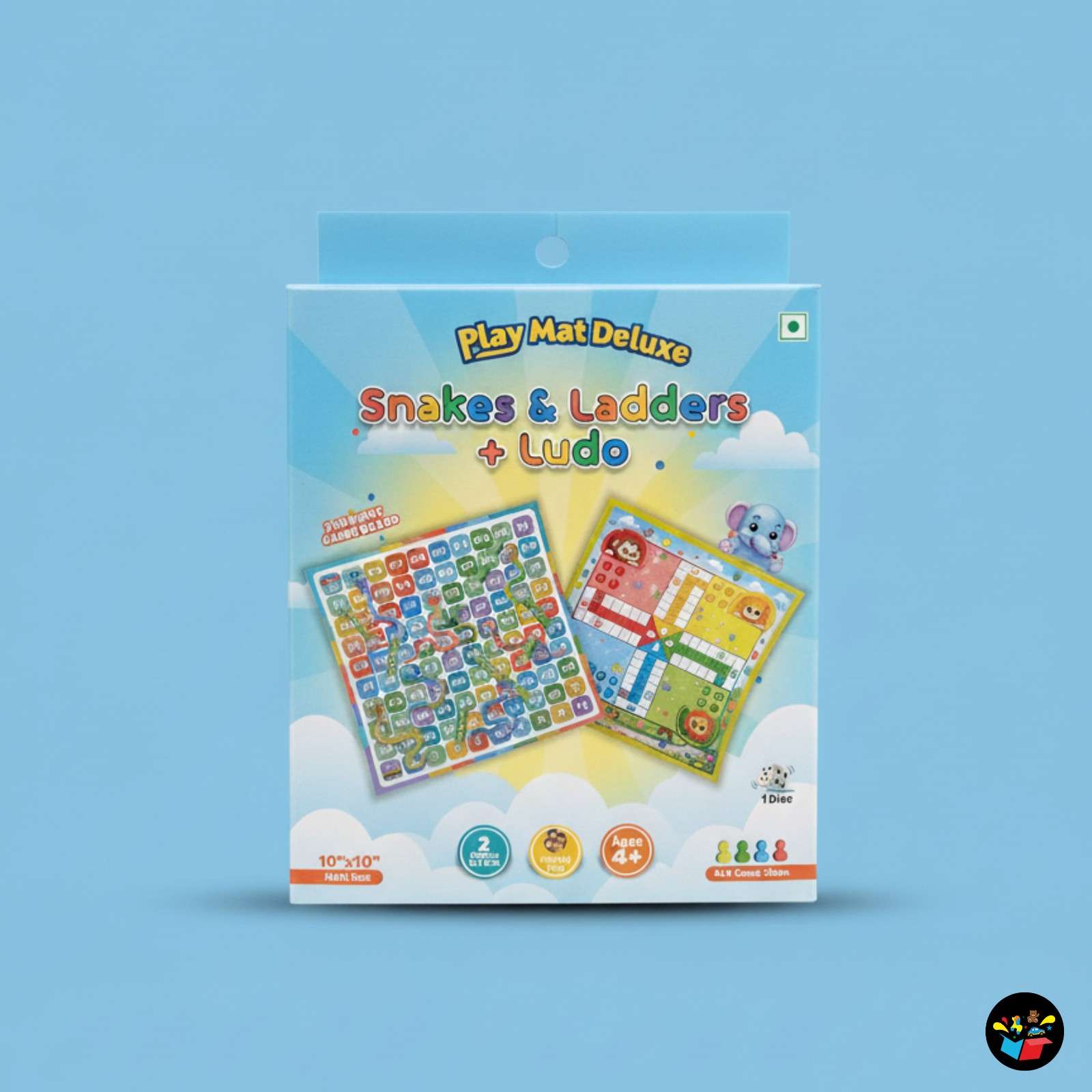 2-in-1 Snakes & Ladders and Ludo Board Game