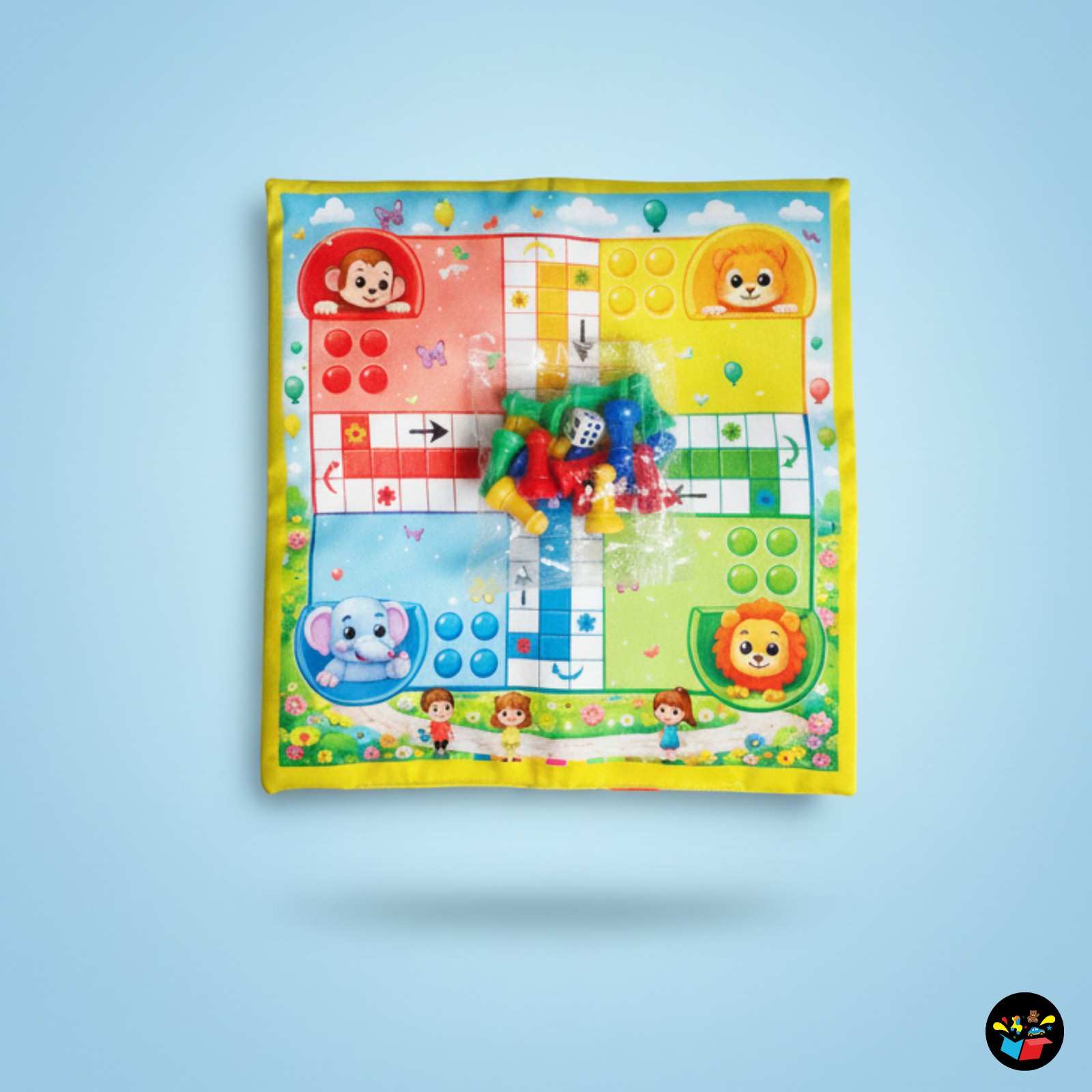 2-in-1 Snakes & Ladders and Ludo Board Game