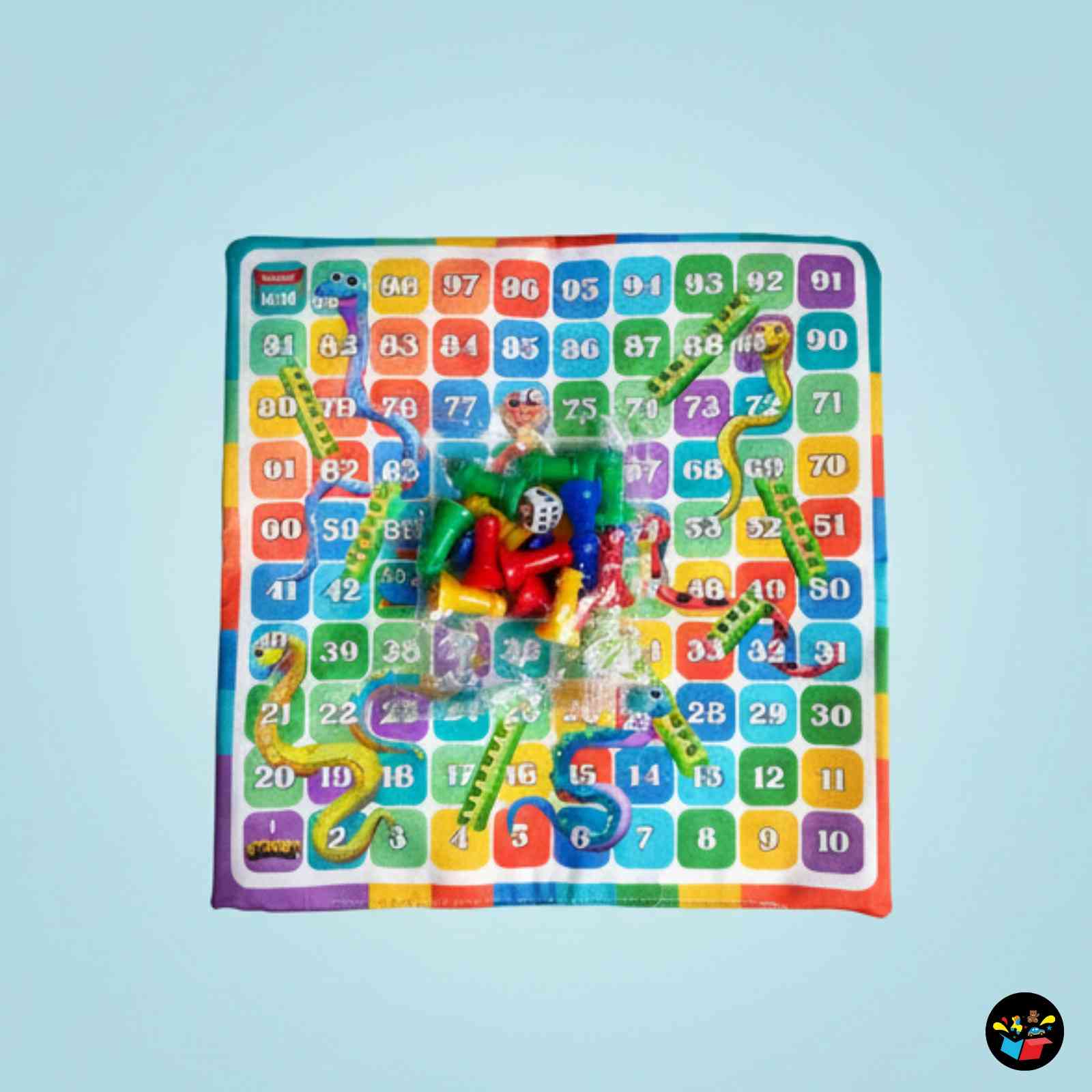 2-in-1 Snakes & Ladders and Ludo Board Game