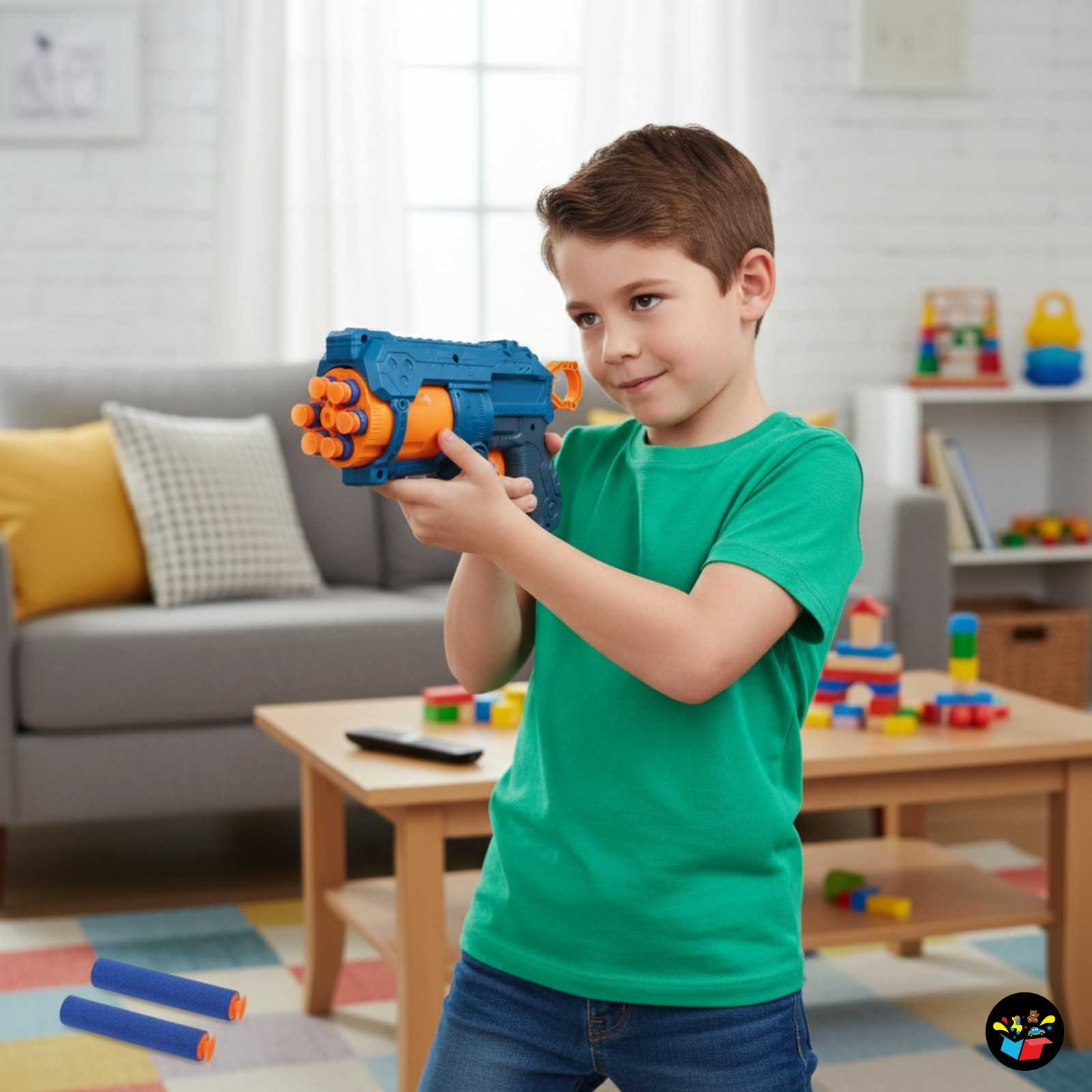 Blaster Toy Gun for Kids with Foam Darts
