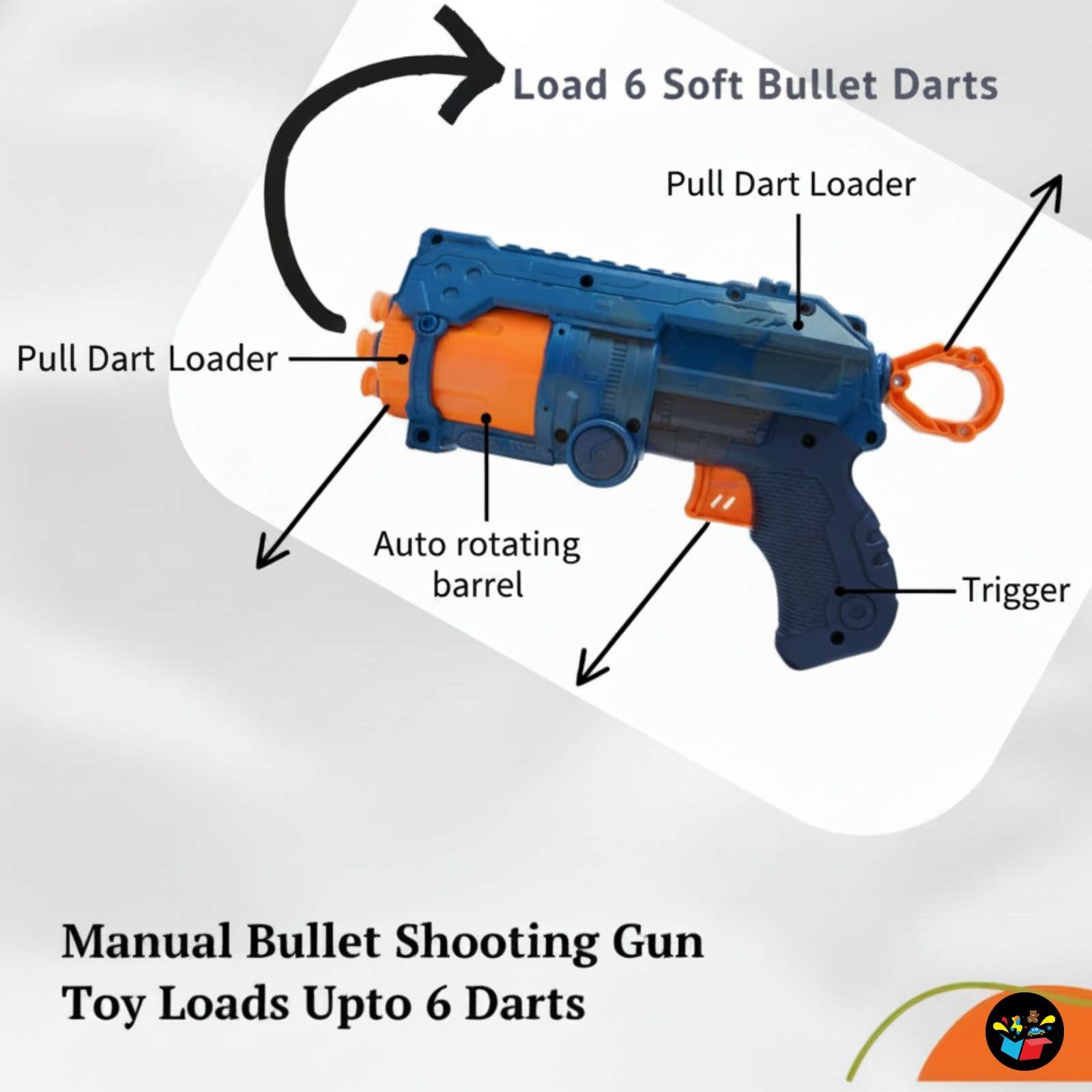 Blaster Toy Gun for Kids with Foam Darts
