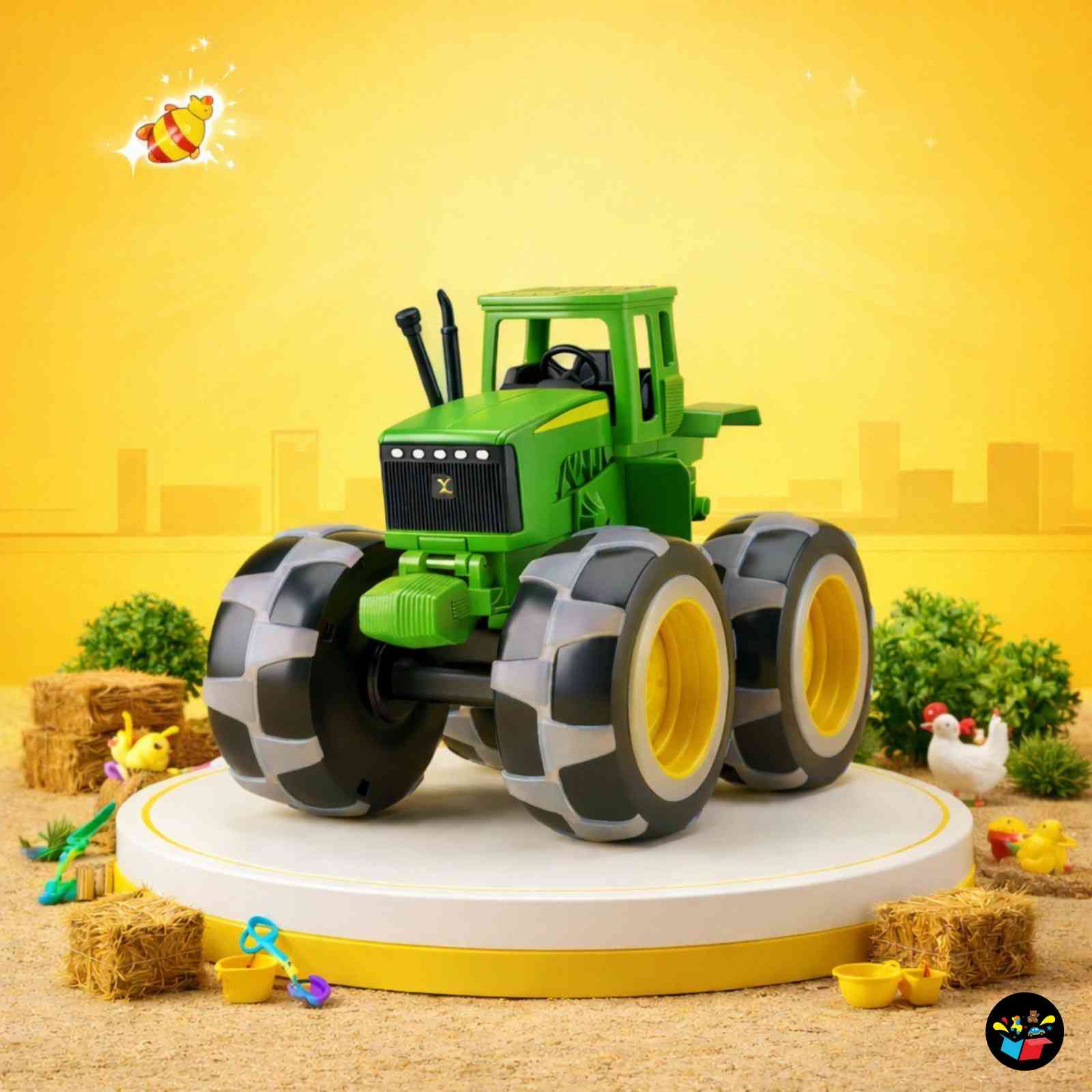 Farm Monster Tractor Toy - High Speed Friction