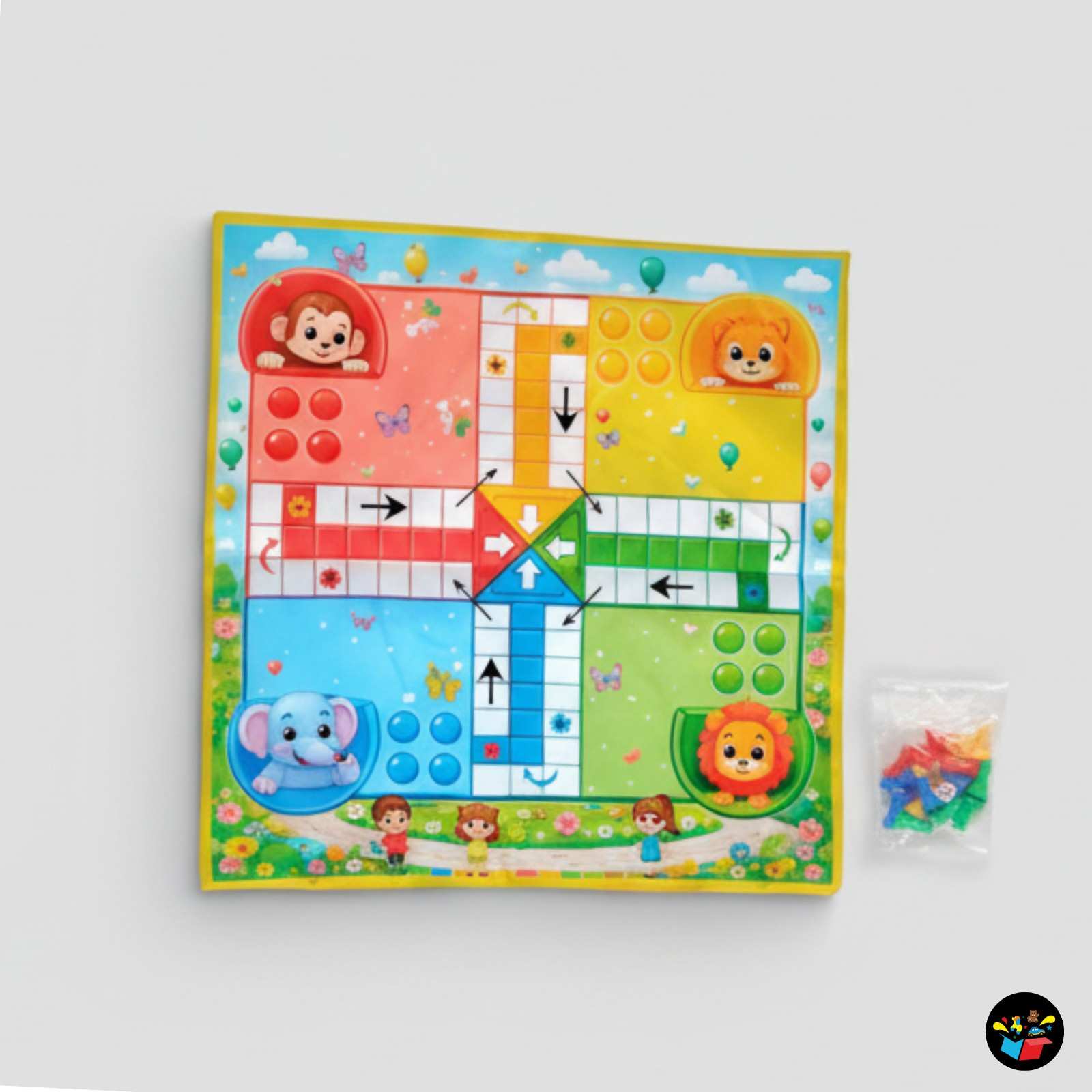 Play Mat Duo 2-in-1 Ludo & Snakes and Ladders