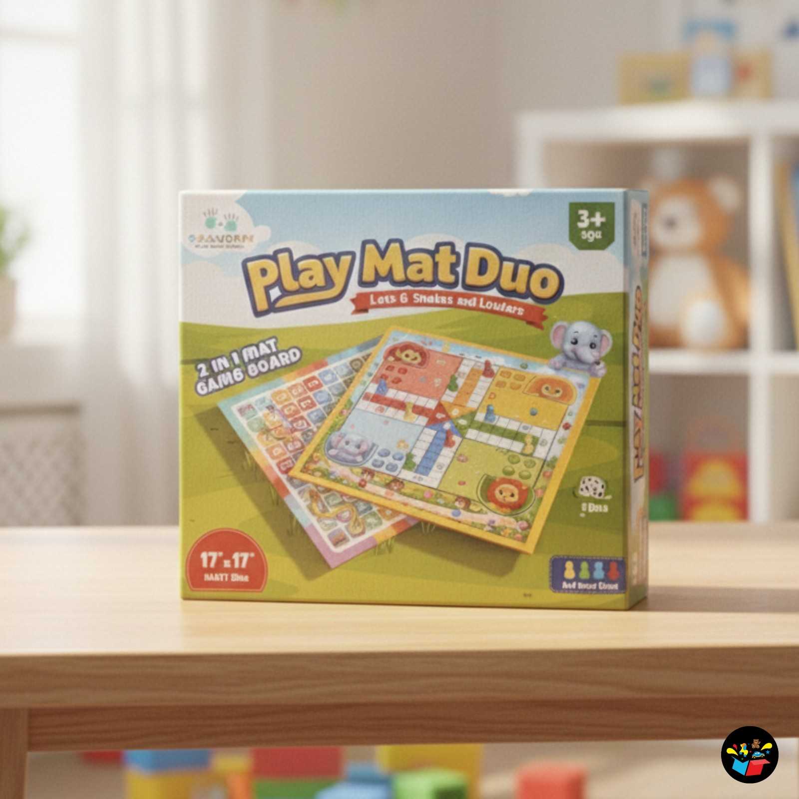 Play Mat Duo 2-in-1 Ludo & Snakes and Ladders