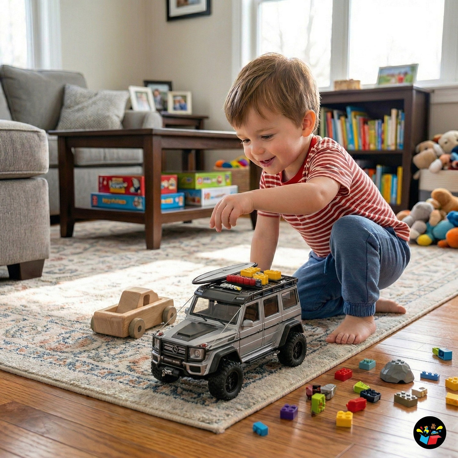 Die-Cast Jeep Toy Car with Light & Sound