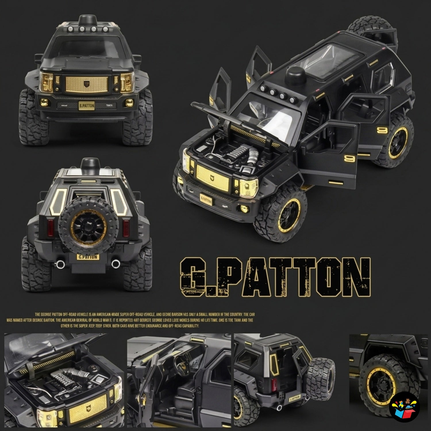Die-Cast Off-Road SUV Toy Car with Light & Sound