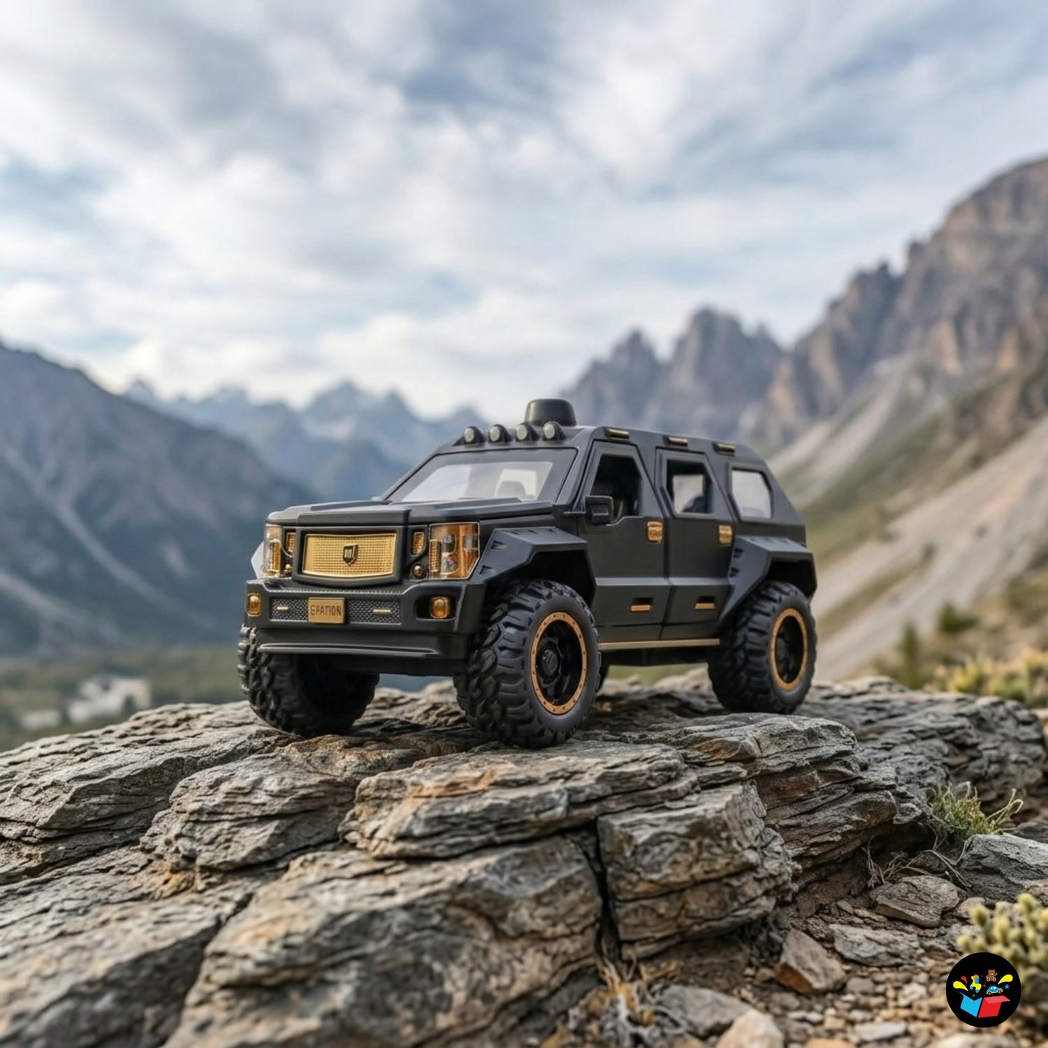 Die-Cast Off-Road SUV Toy Car with Light & Sound
