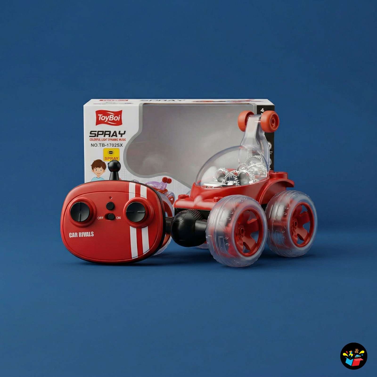 RC Stunt Car RGB LED Mist Spray 360° Tyres