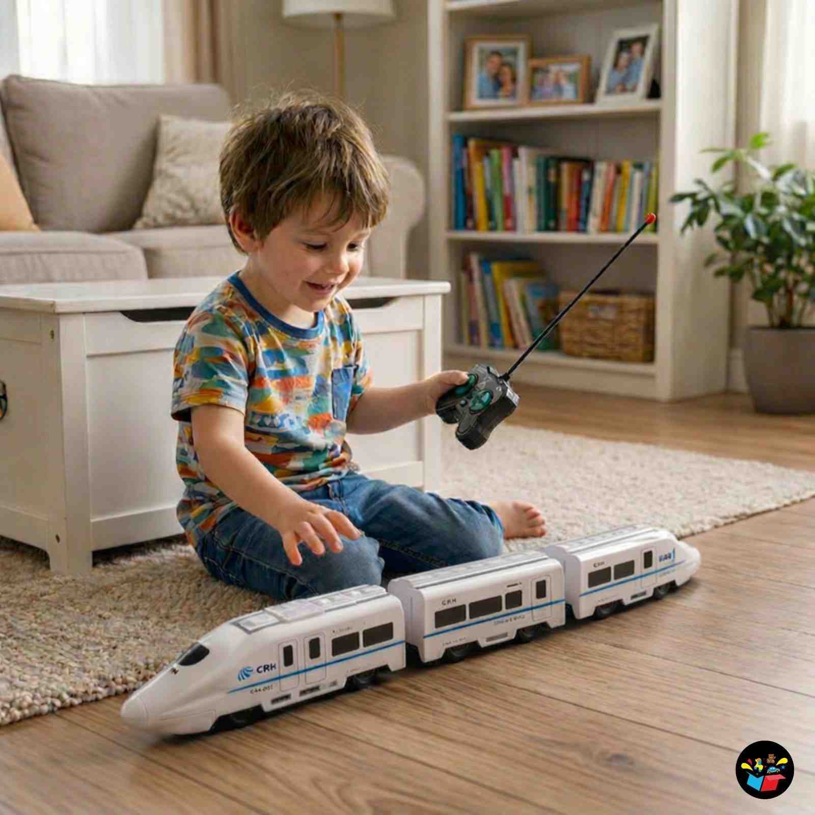 RC High Speed Train Toy Lights Sound Kids Set