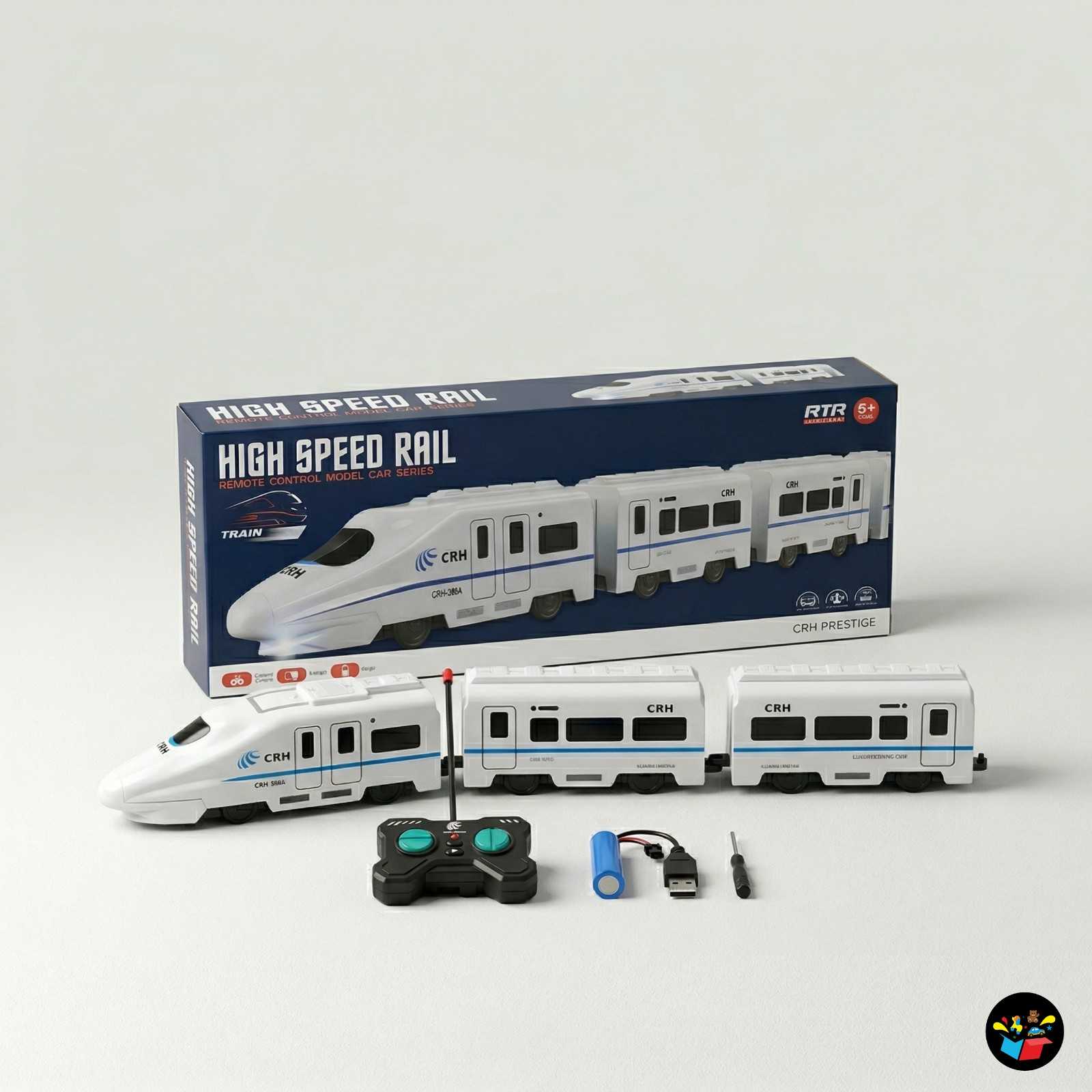 RC High Speed Train Toy Lights Sound Kids Set