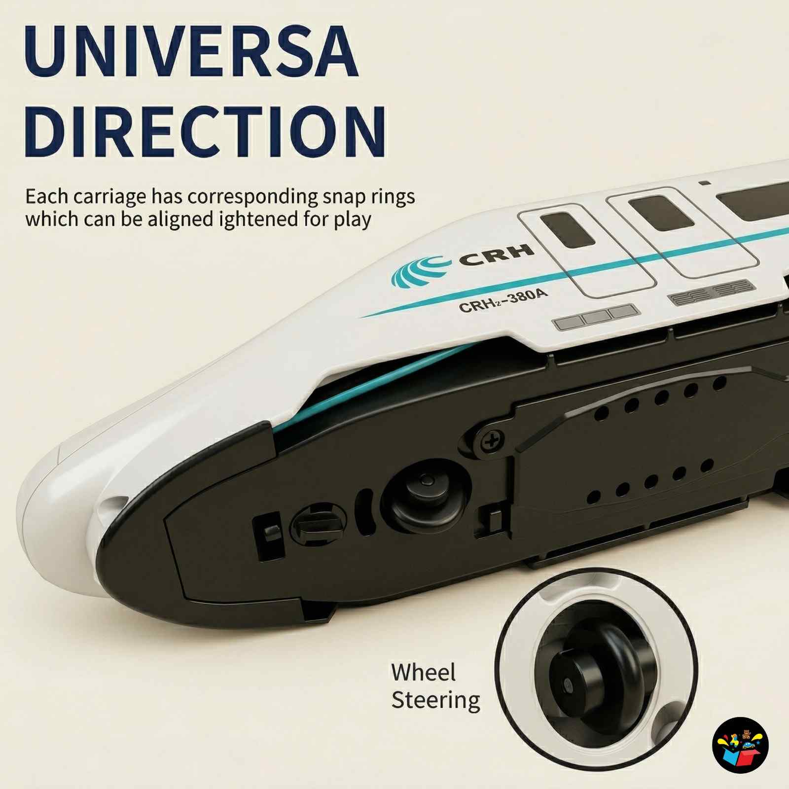 RC High Speed Train Toy Lights Sound Kids Set