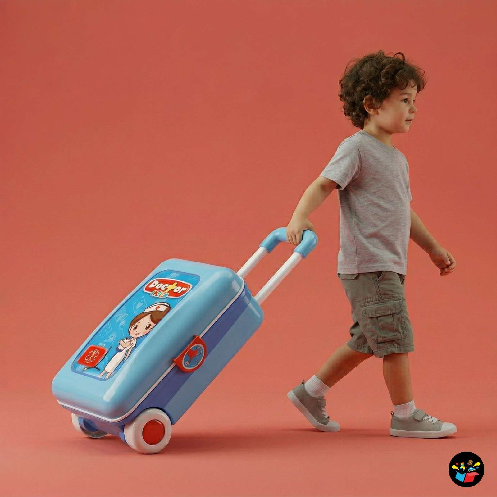 Doctor Set Trolley Toy Kids Pretend Play Kit