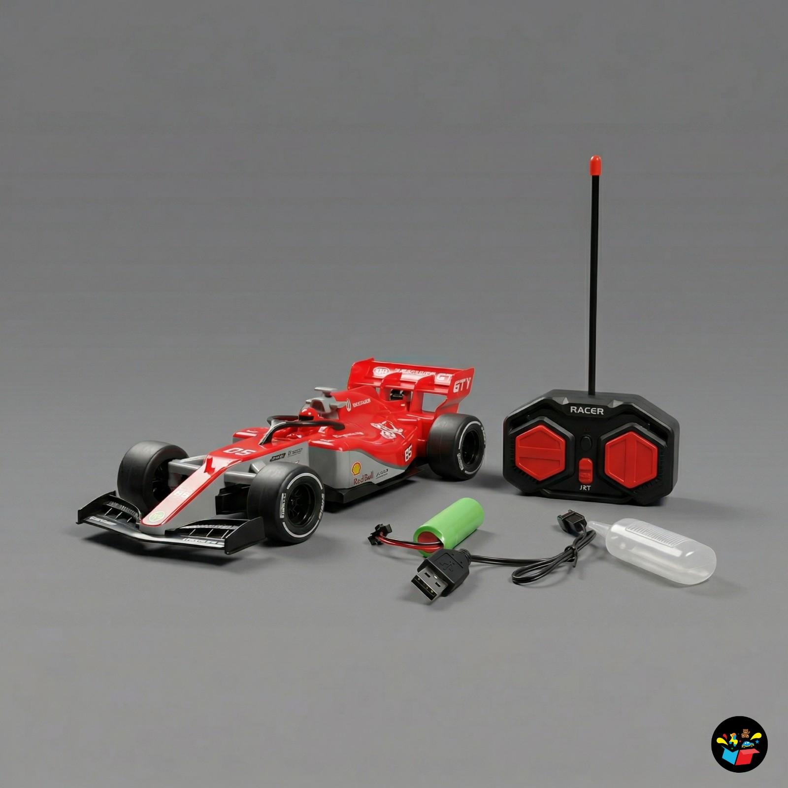 RC Formula Racing Car Spray LED Lights Toy