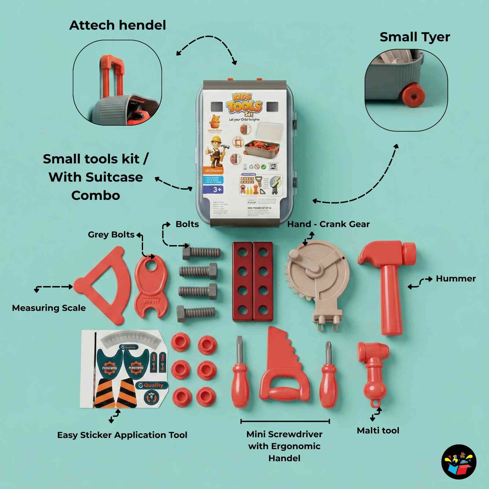 Kids Tool Set Suitcase DIY Construction Toy