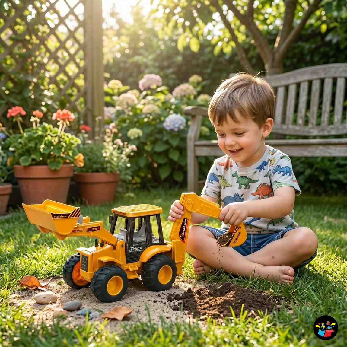 2-in-1 Construction Truck Excavator Loader