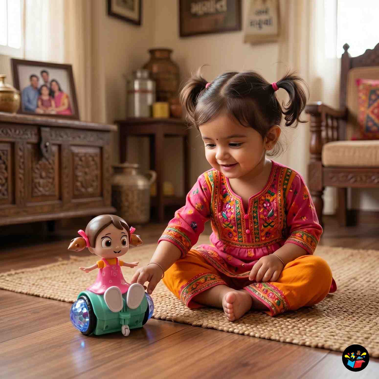 5D Musical Balance Toy Dancing Girl Car