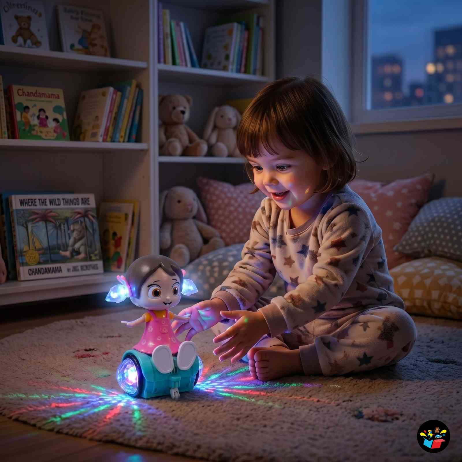 5D Musical Balance Toy Dancing Girl Car