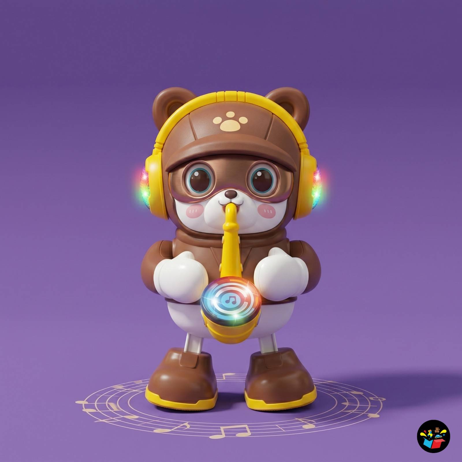 Cute Dancing Bear Toy Music LED Lights Baby