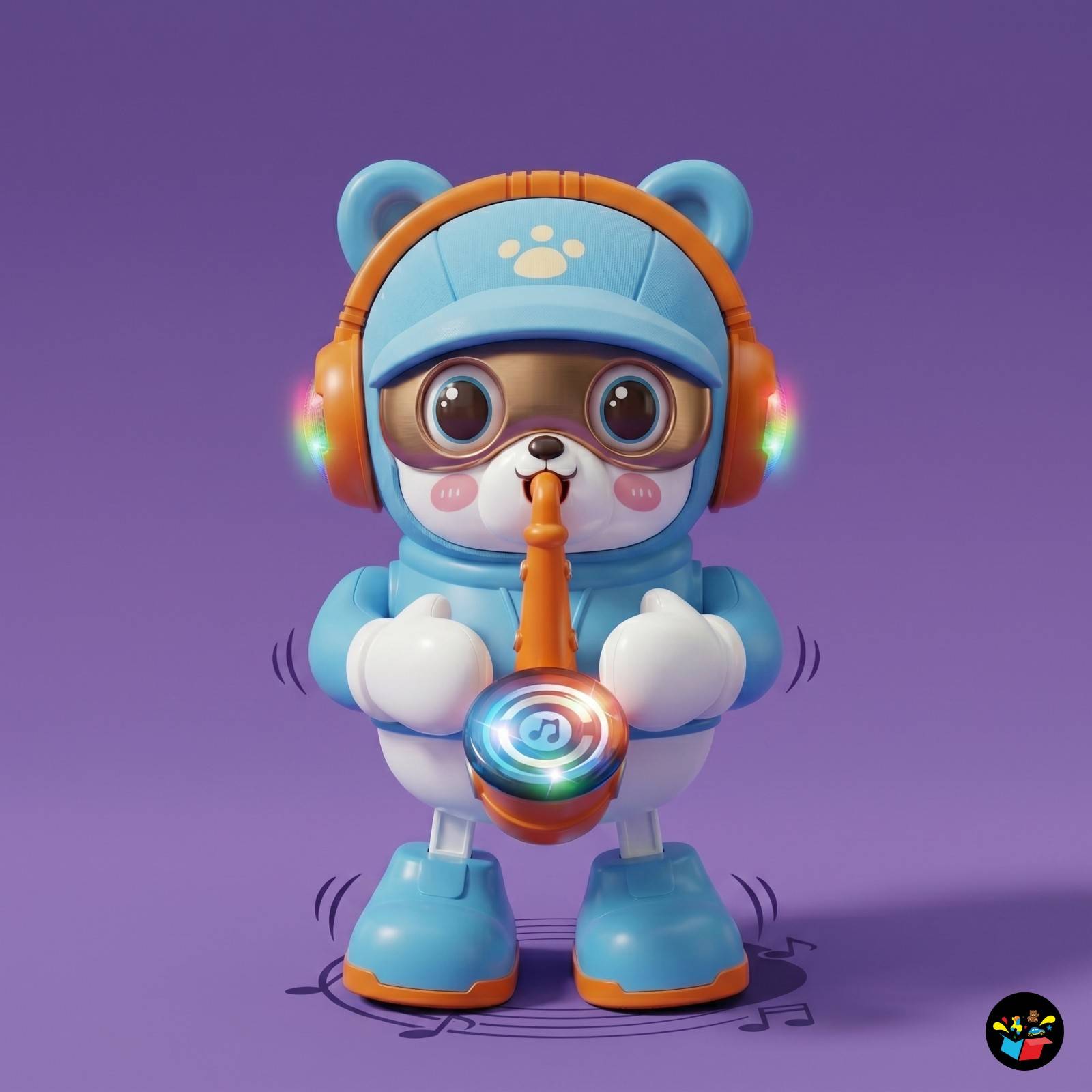 Cute Dancing Bear Toy Music LED Lights Baby