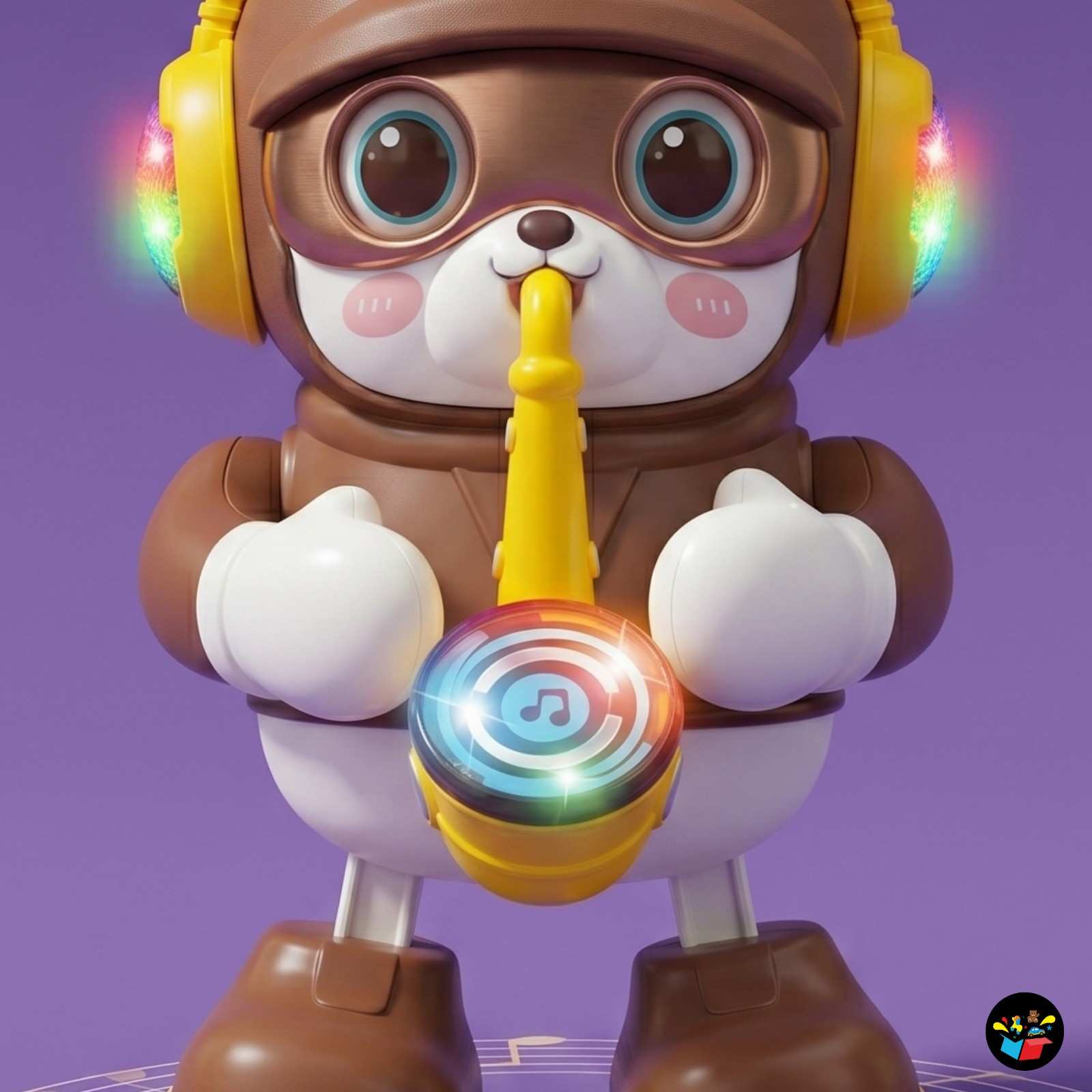 Cute Dancing Bear Toy Music LED Lights Baby