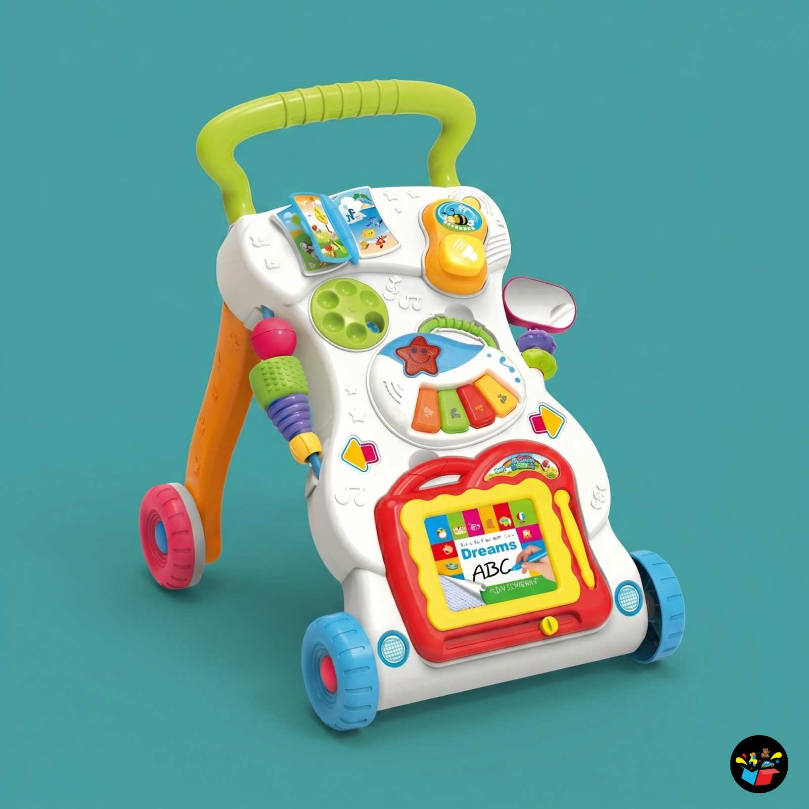Adjustable Baby Walker Music Activity Board