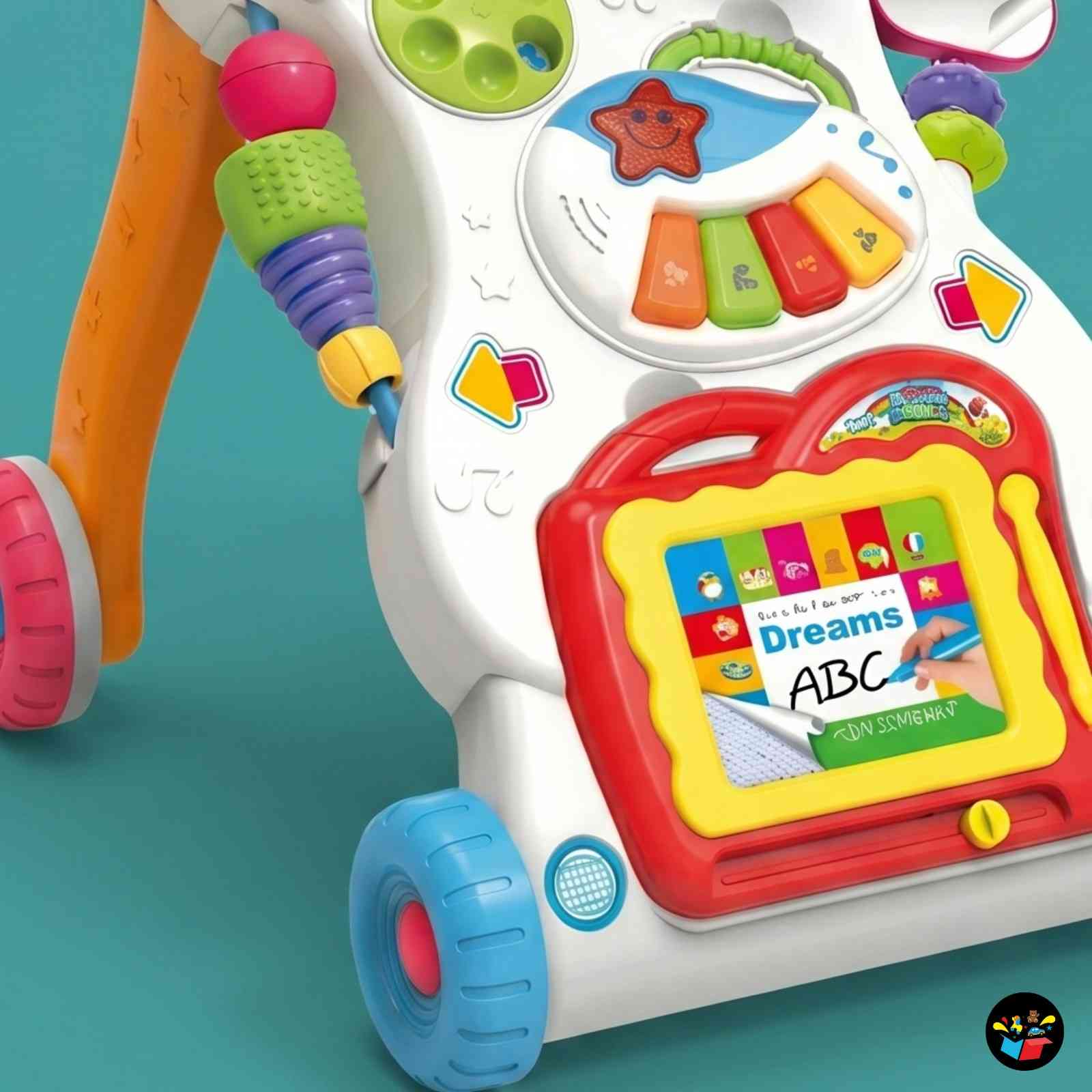 Adjustable Baby Walker Music Activity Board
