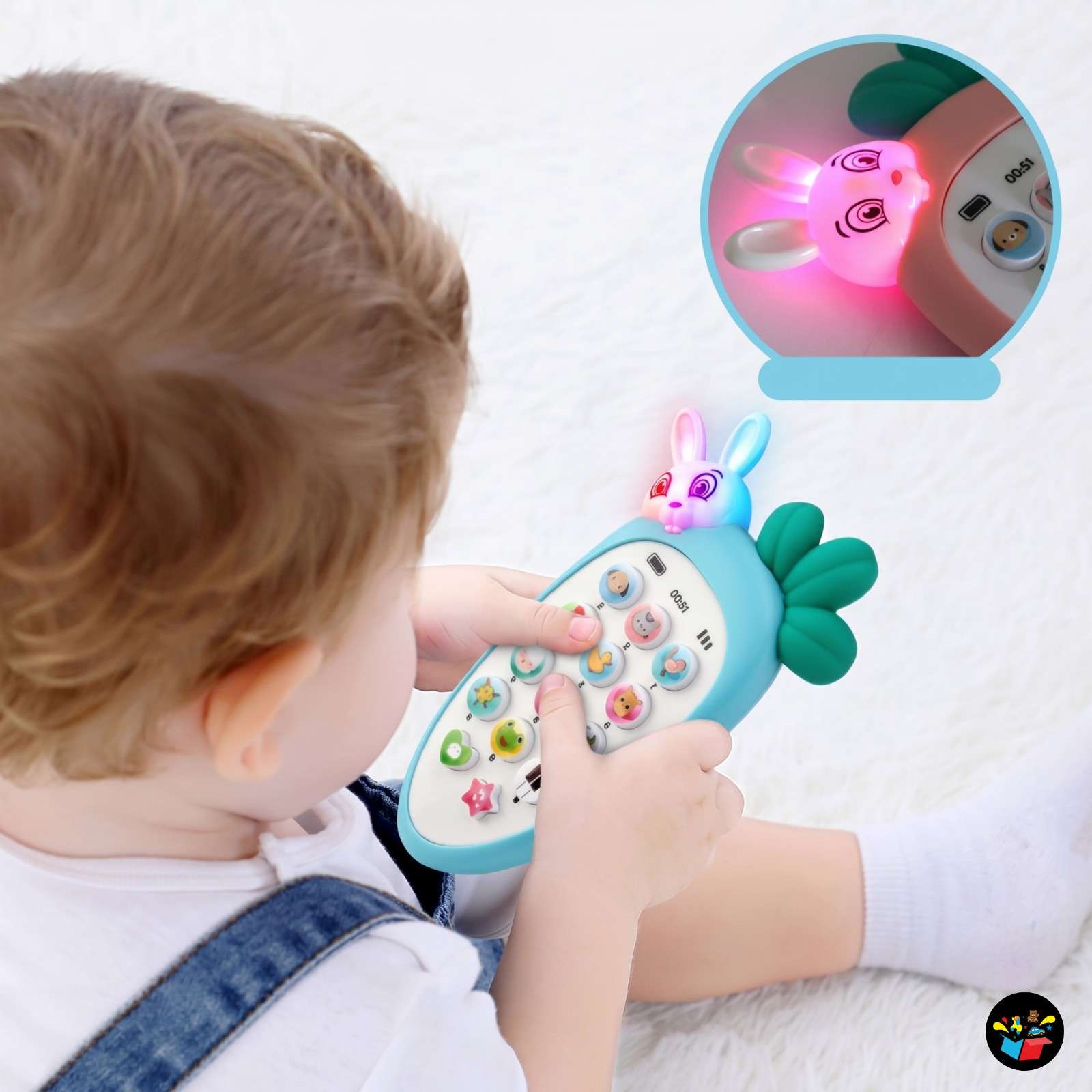 Smart Rabbit Phone Toy Lights Sound Kids