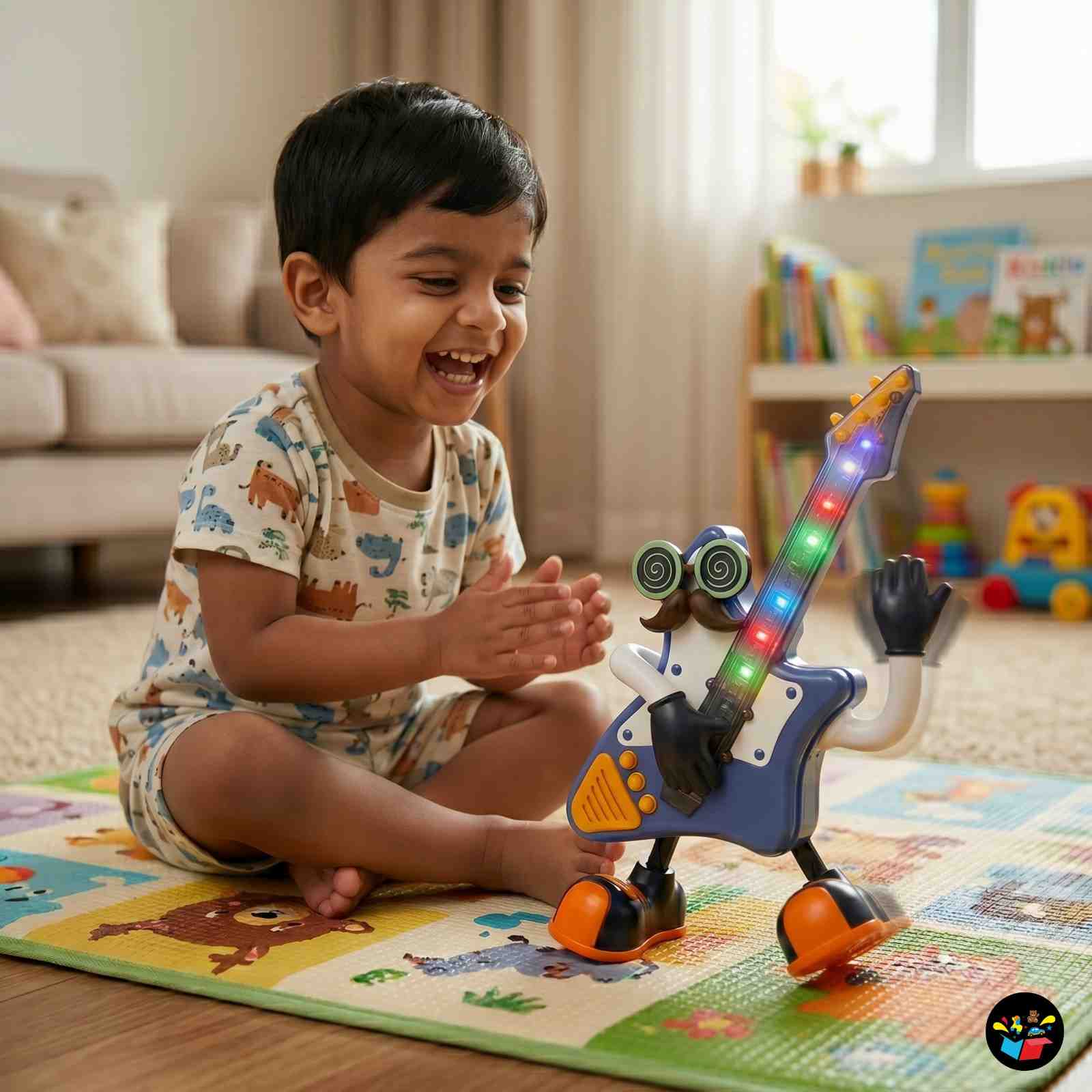 Dancing Guitar Toy Lights Music Kids Robot