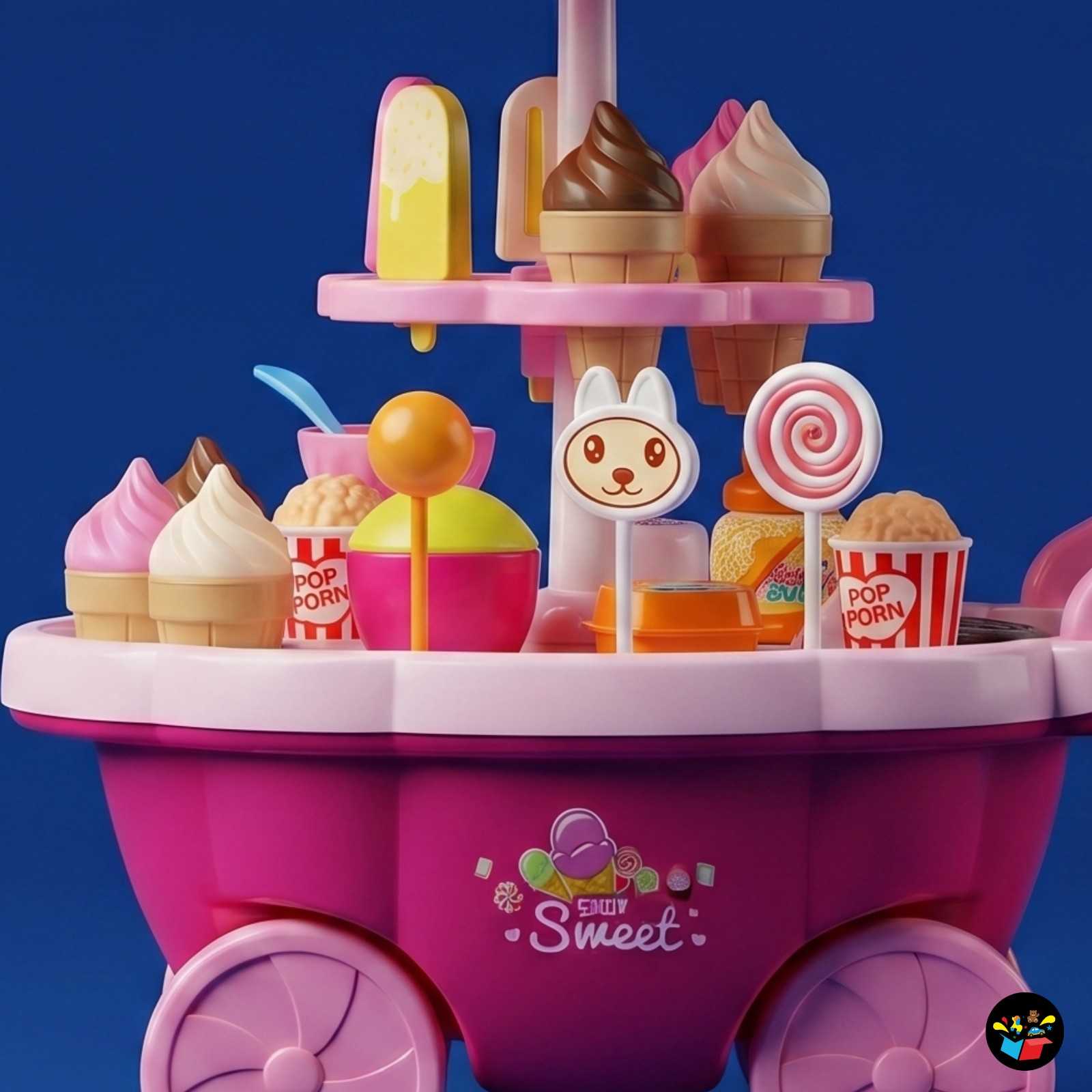 Sweet Ice Cream Trolley Toy LED Music Kids