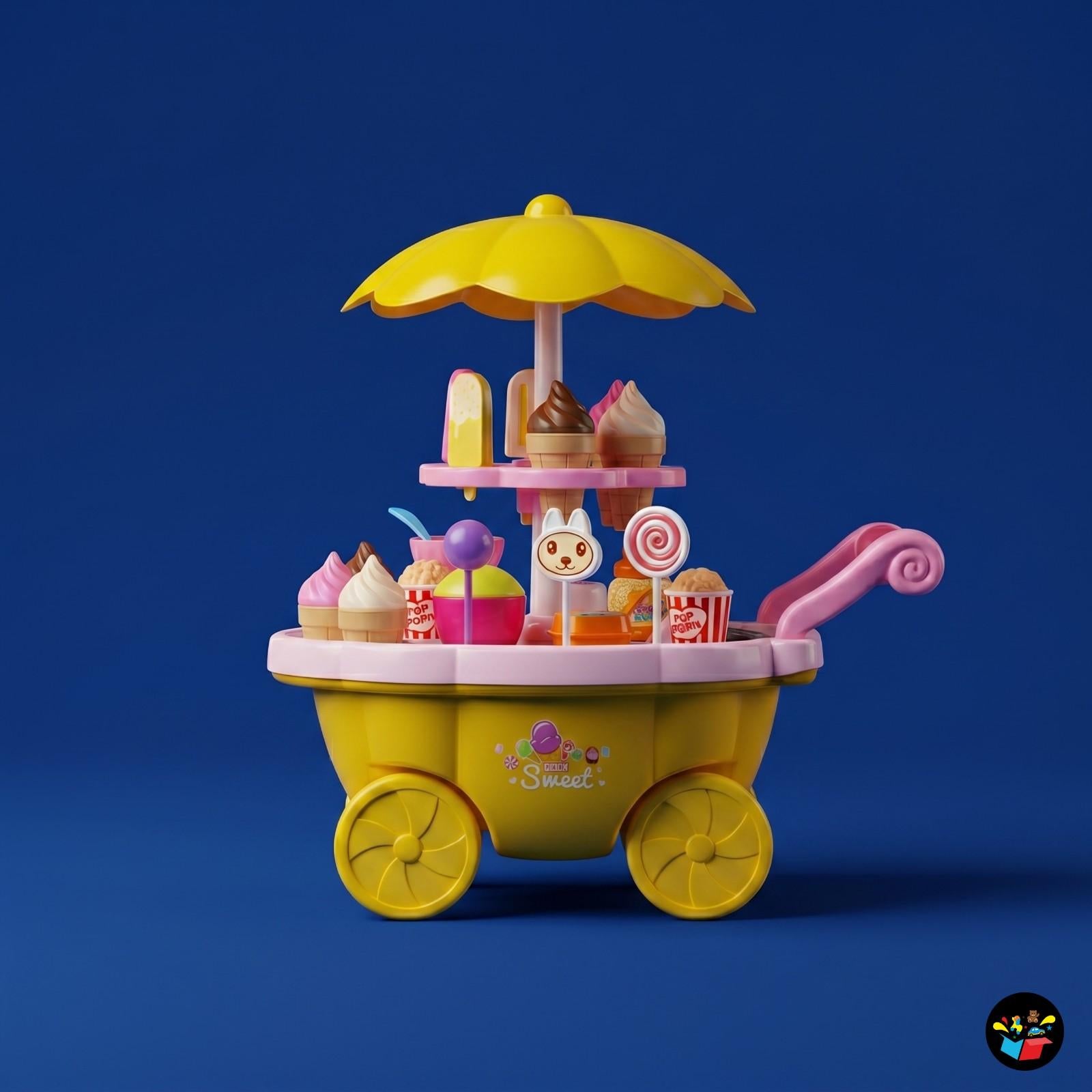 Sweet Ice Cream Trolley Toy LED Music Kids