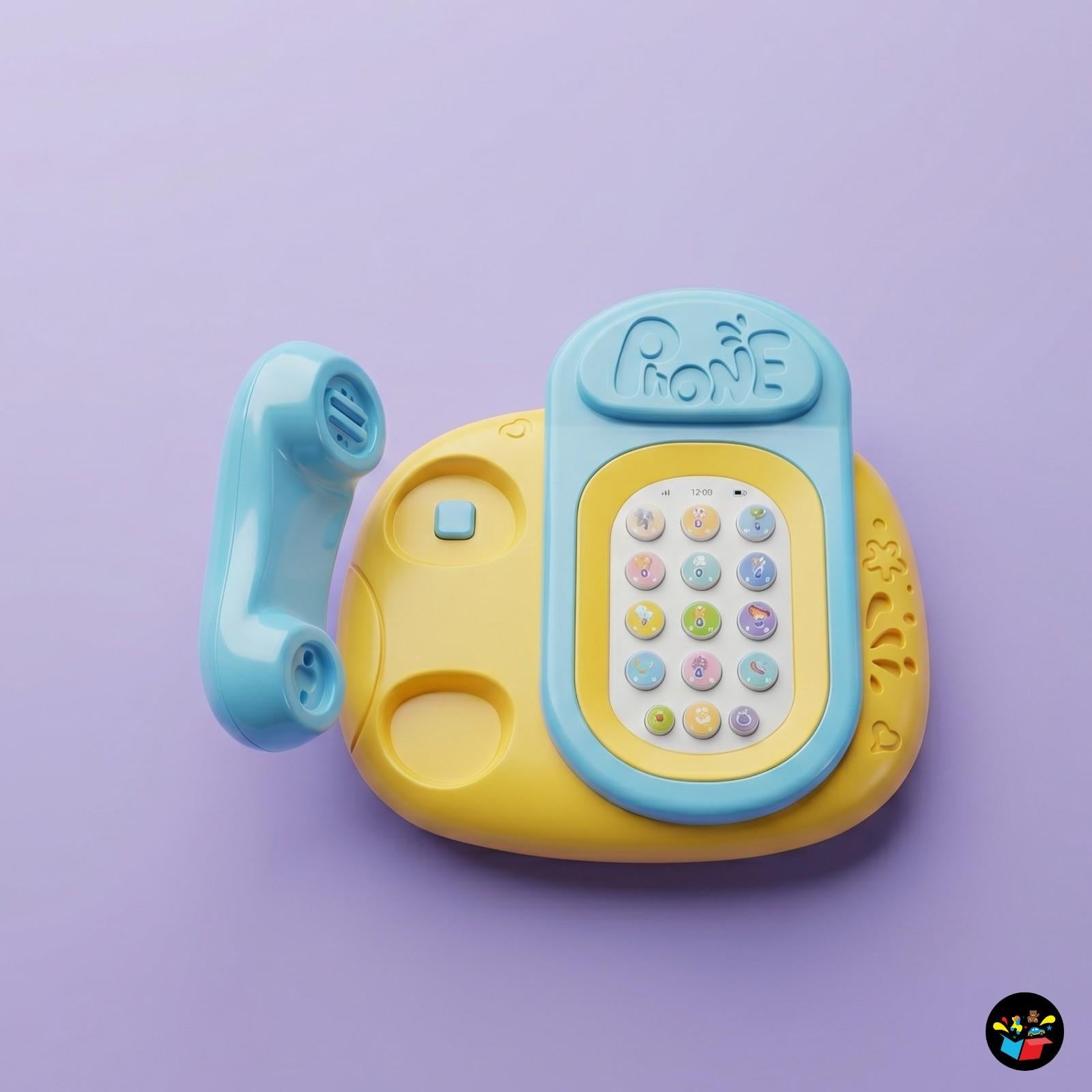 Musical Telephone Toy Lights Removable Handset
