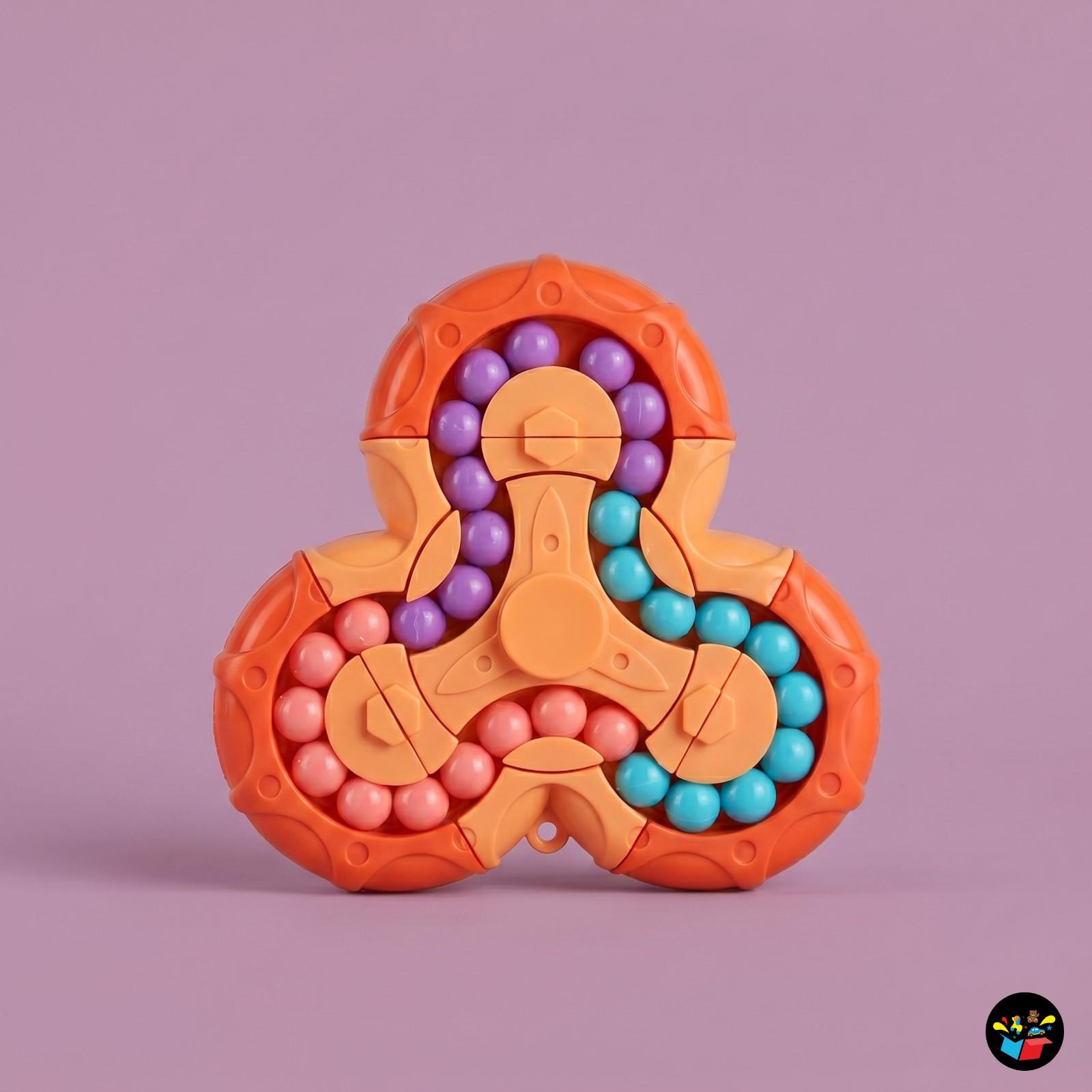 360° Fidget Spinner Toy Color Beads Kids