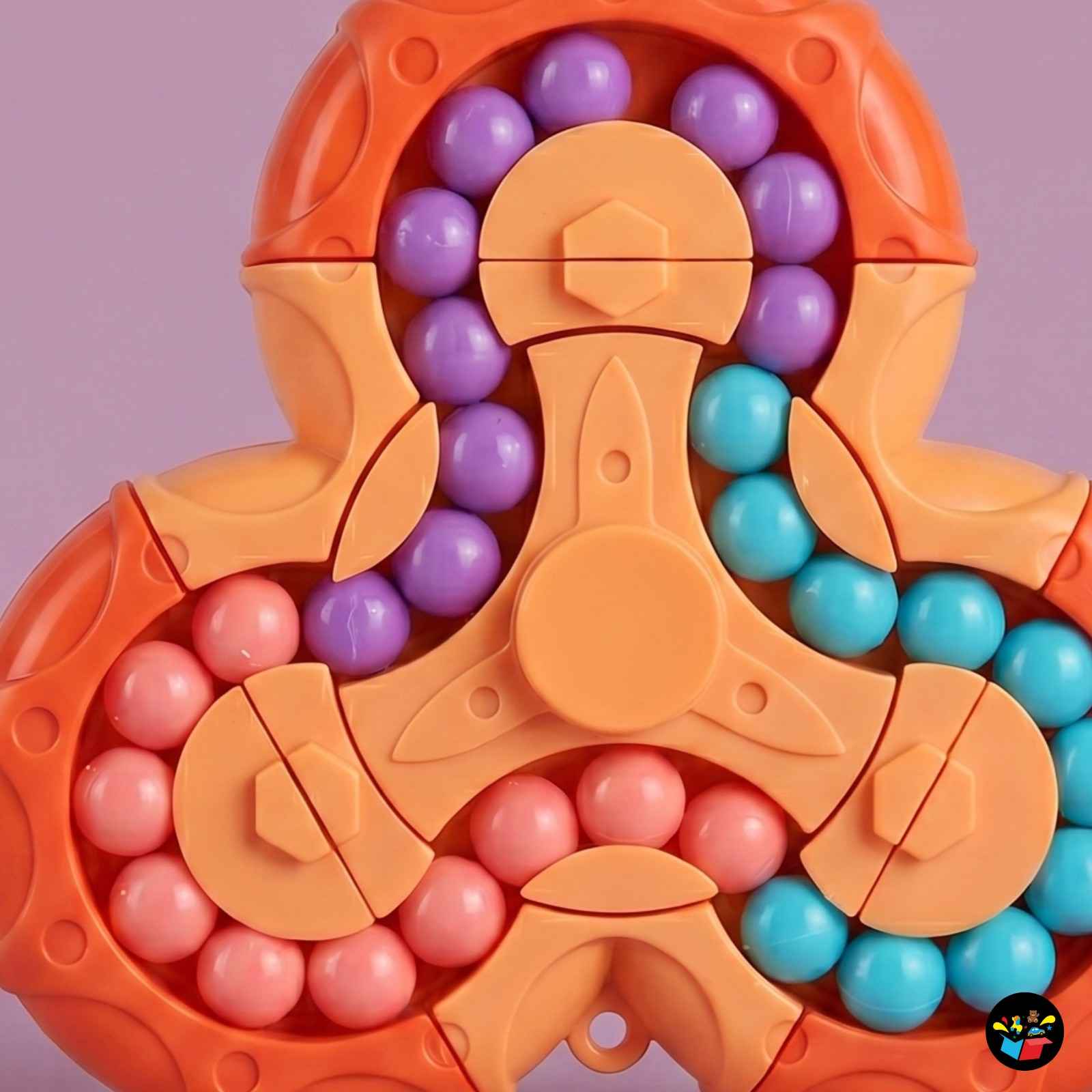 360° Fidget Spinner Toy Color Beads Kids