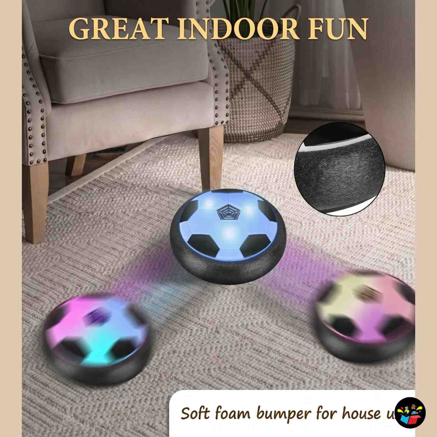 Hover Soccer Ball LED Lights Indoor Kids Toy