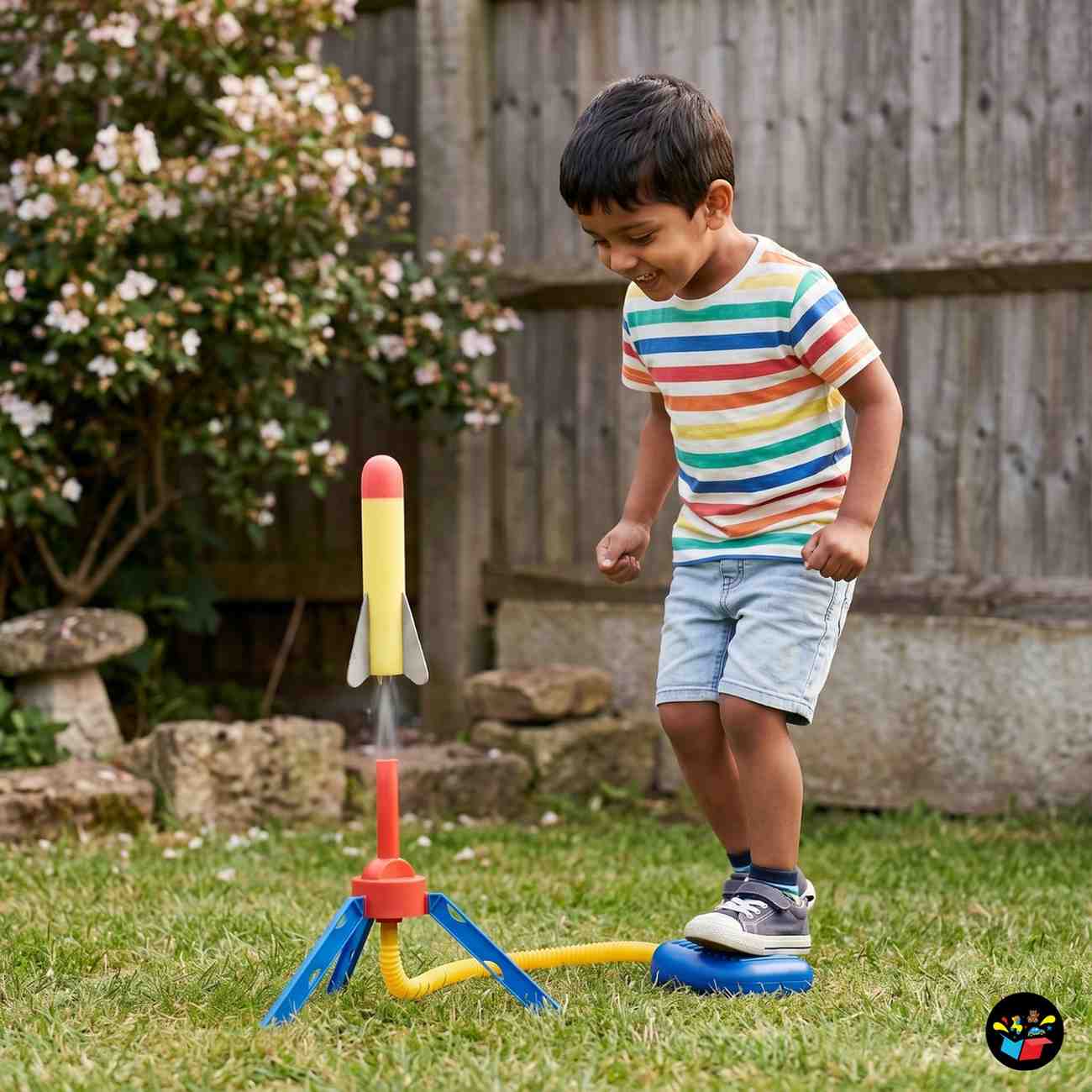Kids Air Rocket Launcher Outdoor Jump Toy