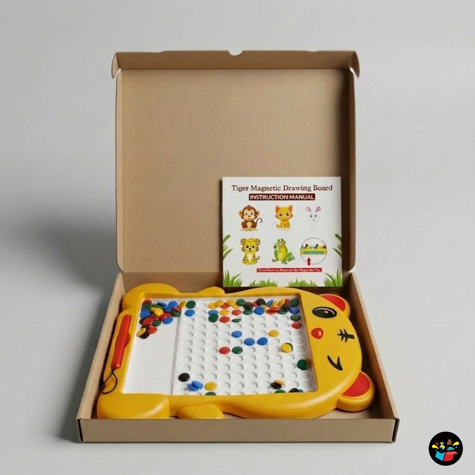 Magnetic Drawing Board for kids 80 pcs – Educational Dot-to-Dot Creativity Board