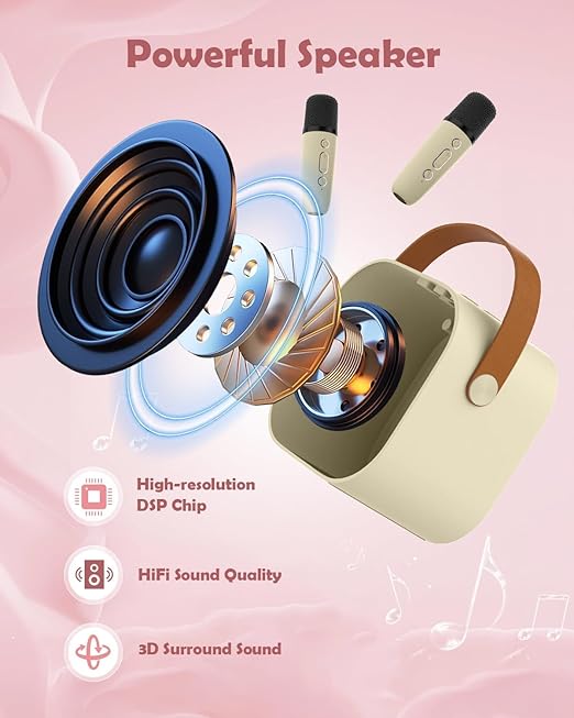 Bluetooth Speaker with Mic Karaoke