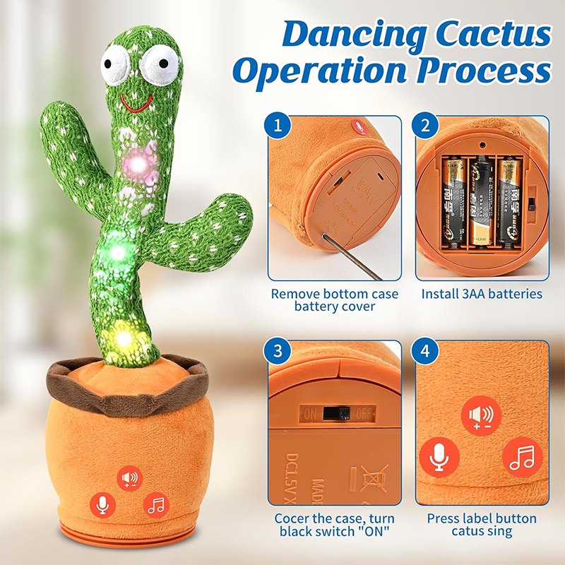Dancing Cactus Talking Toy
