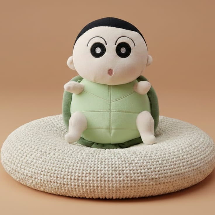 Cute Turtle Shell Shin-Chan Plush Toy, Children's Bed Doll Pillow