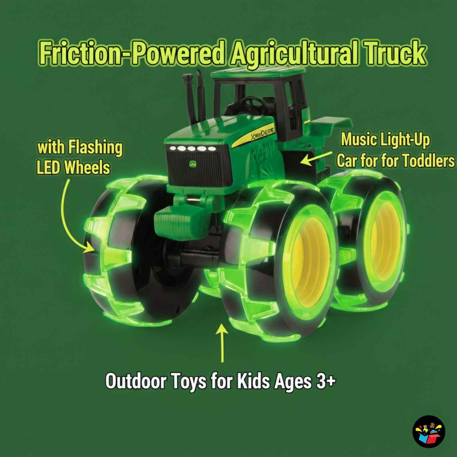 SMALL FARMER TRACTOR WITH MONSTAR WHEELS