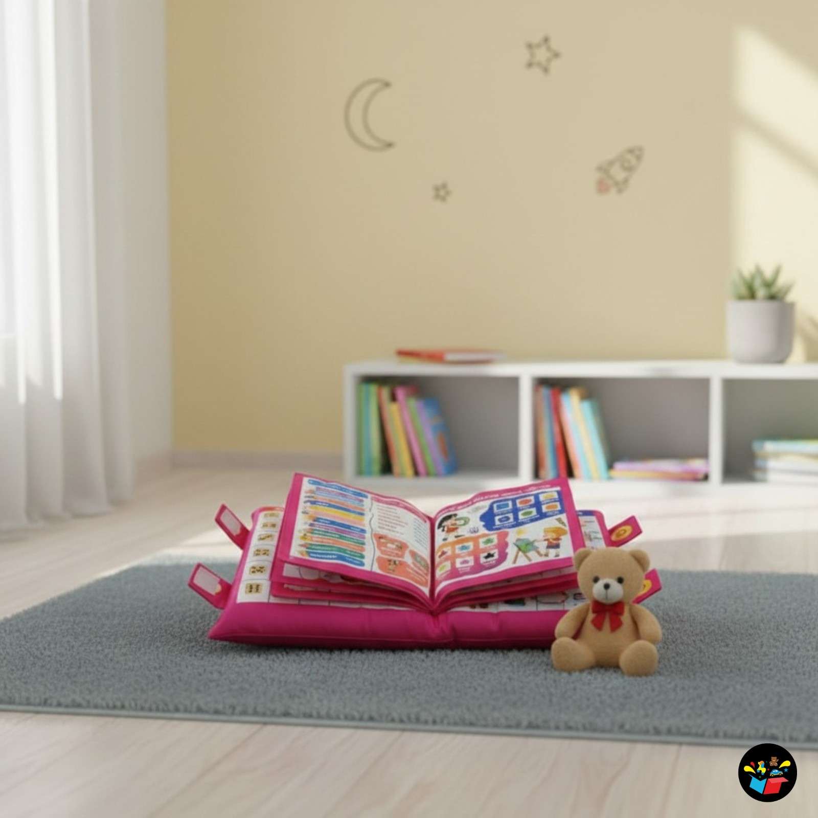 Kids Learning Pillow Cum Cloth Book