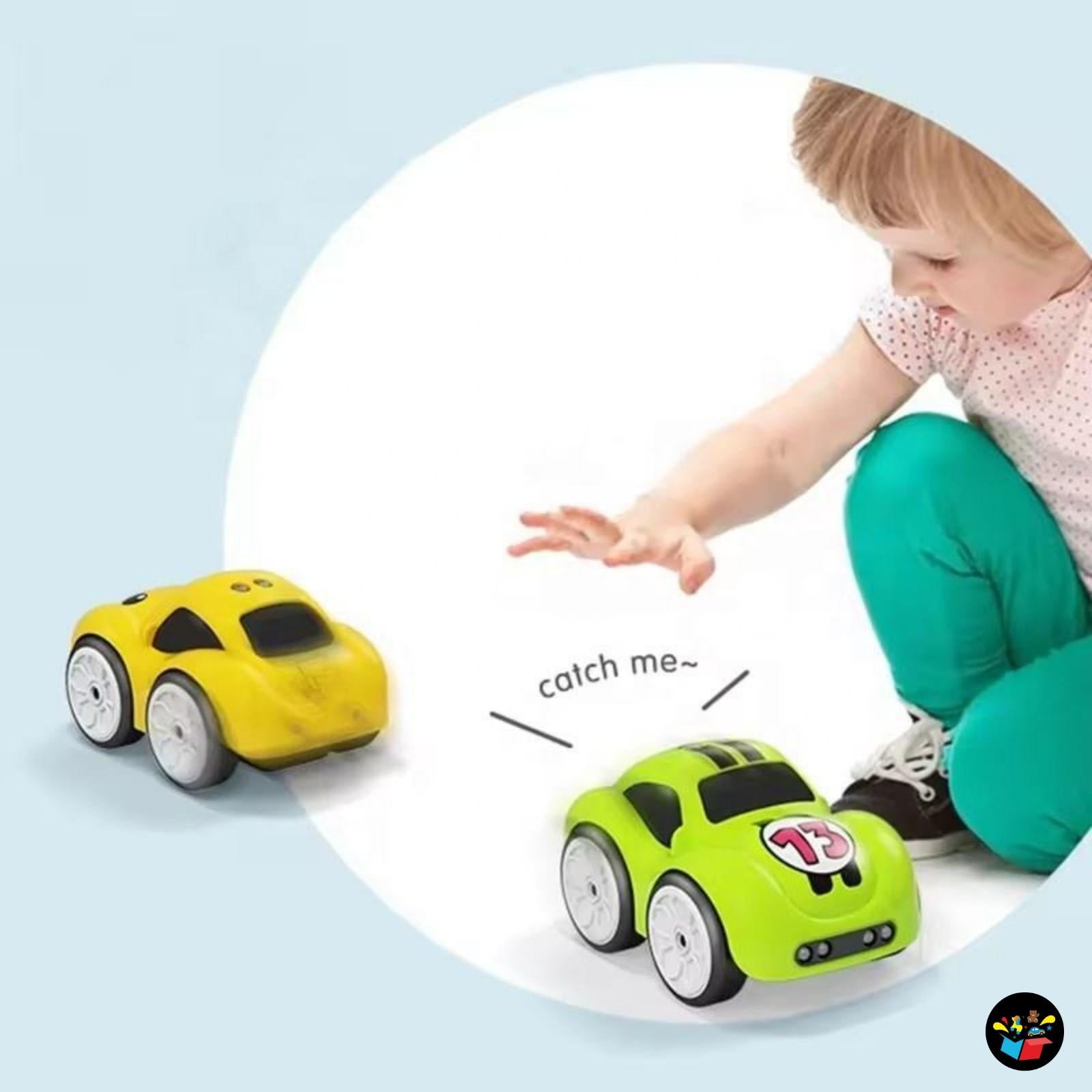 Smart Sensor RC Car Toy with Music & Auto Patrol Mode for Kids